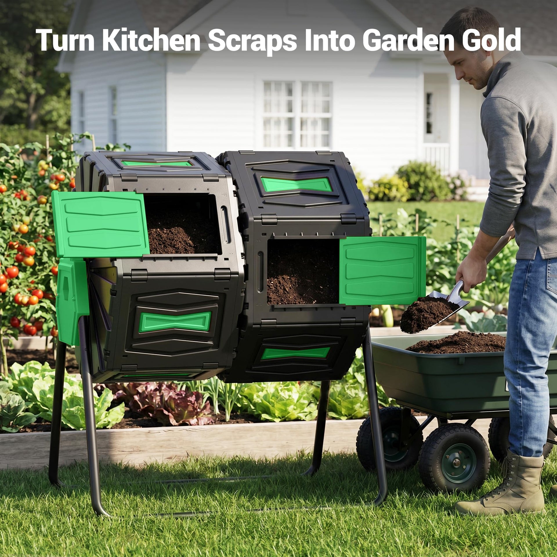 Composter Tumbler Outdoor