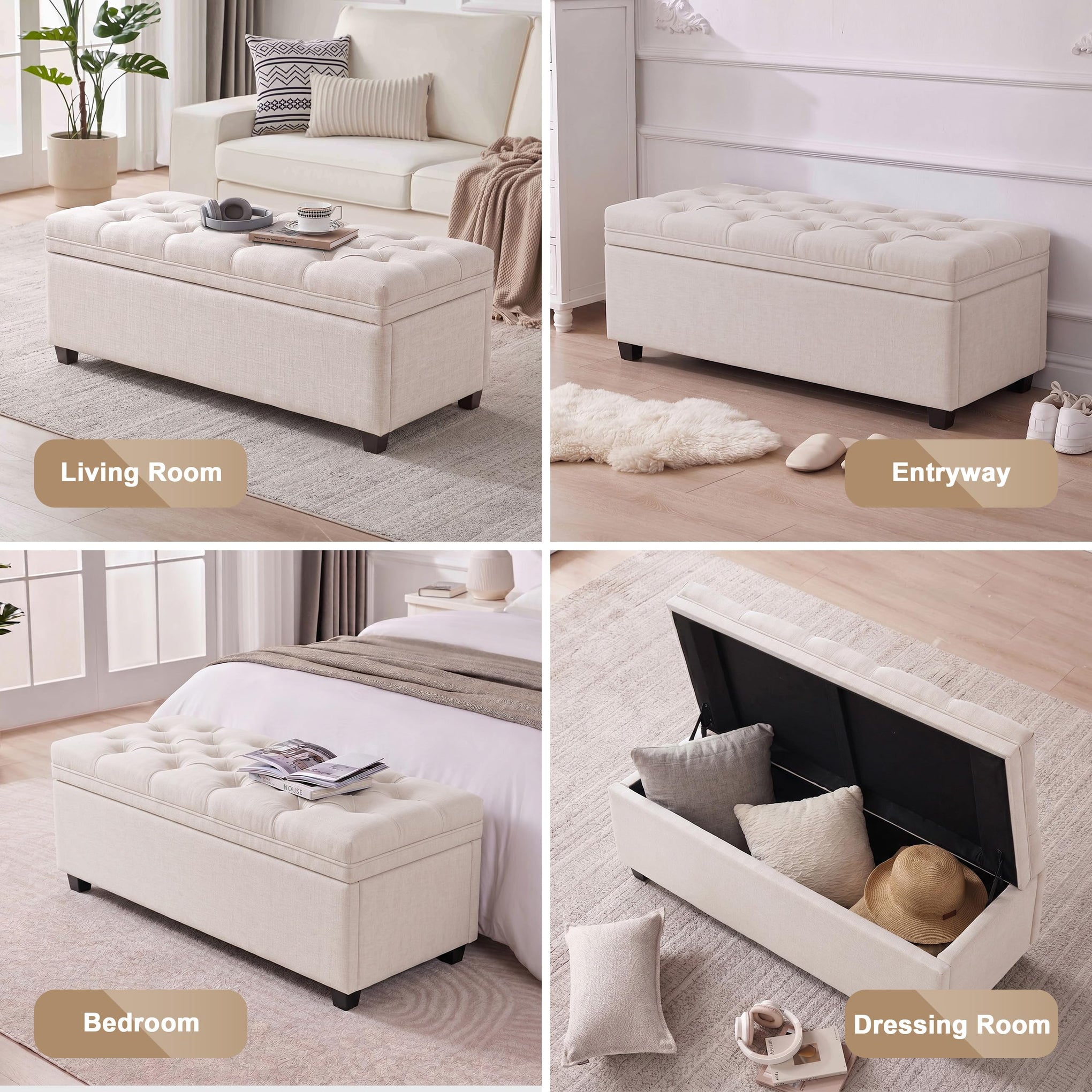 43 Inch Storage Ottoman