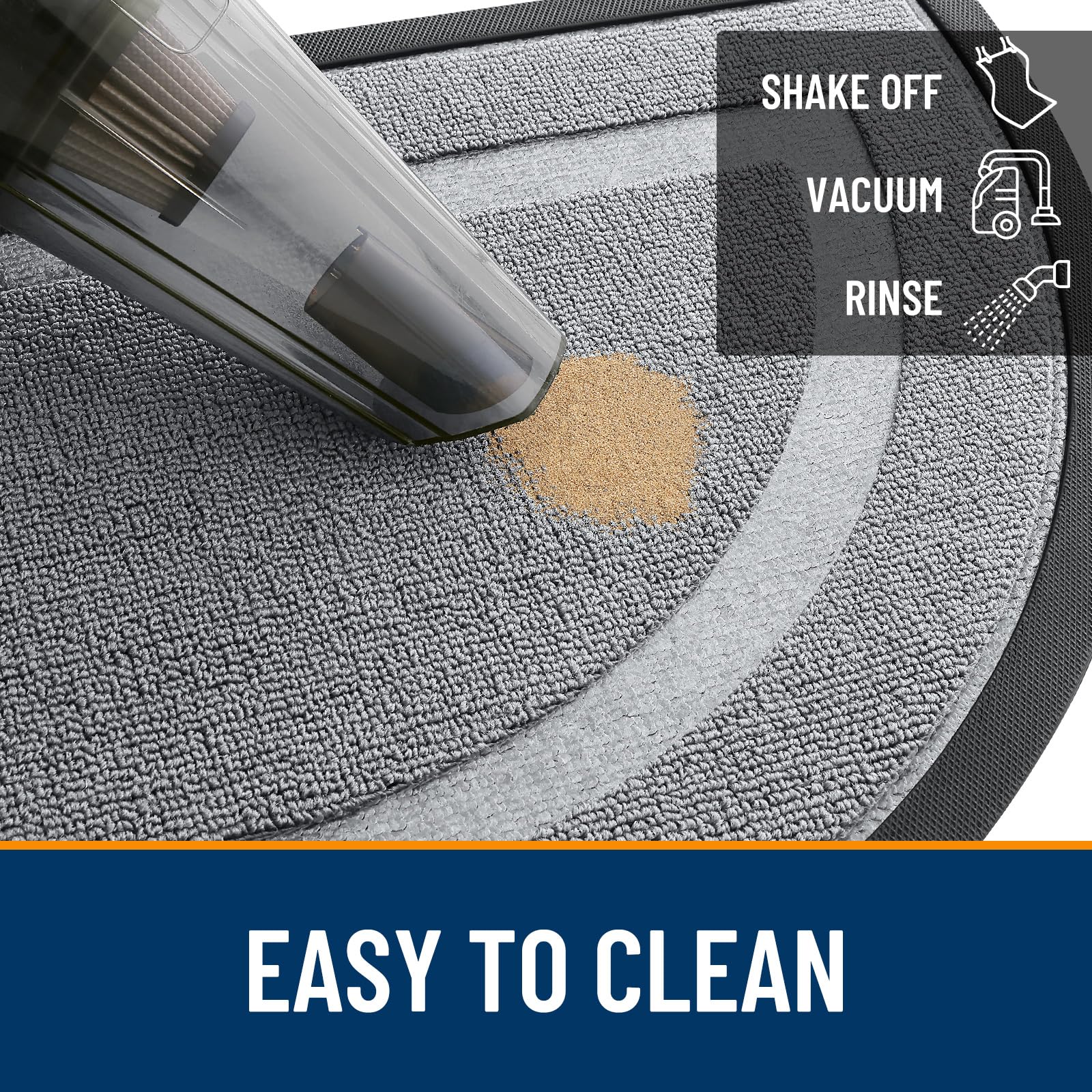 Half Circle Front Door Mat Outside 35x23 All (80.5 Sq Ft)