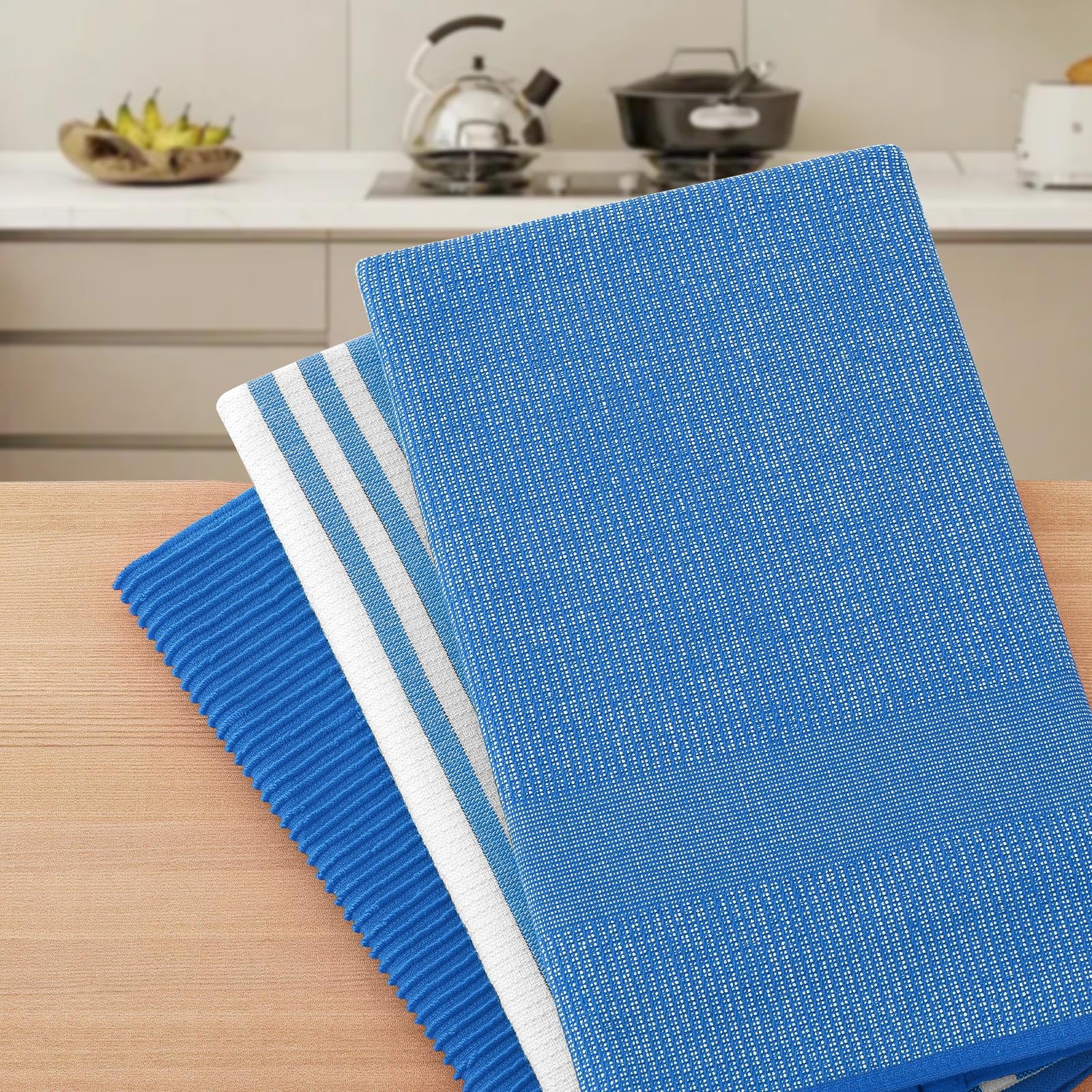 Cotton 380 GSM Premium Kitchen Towels (6 Count)