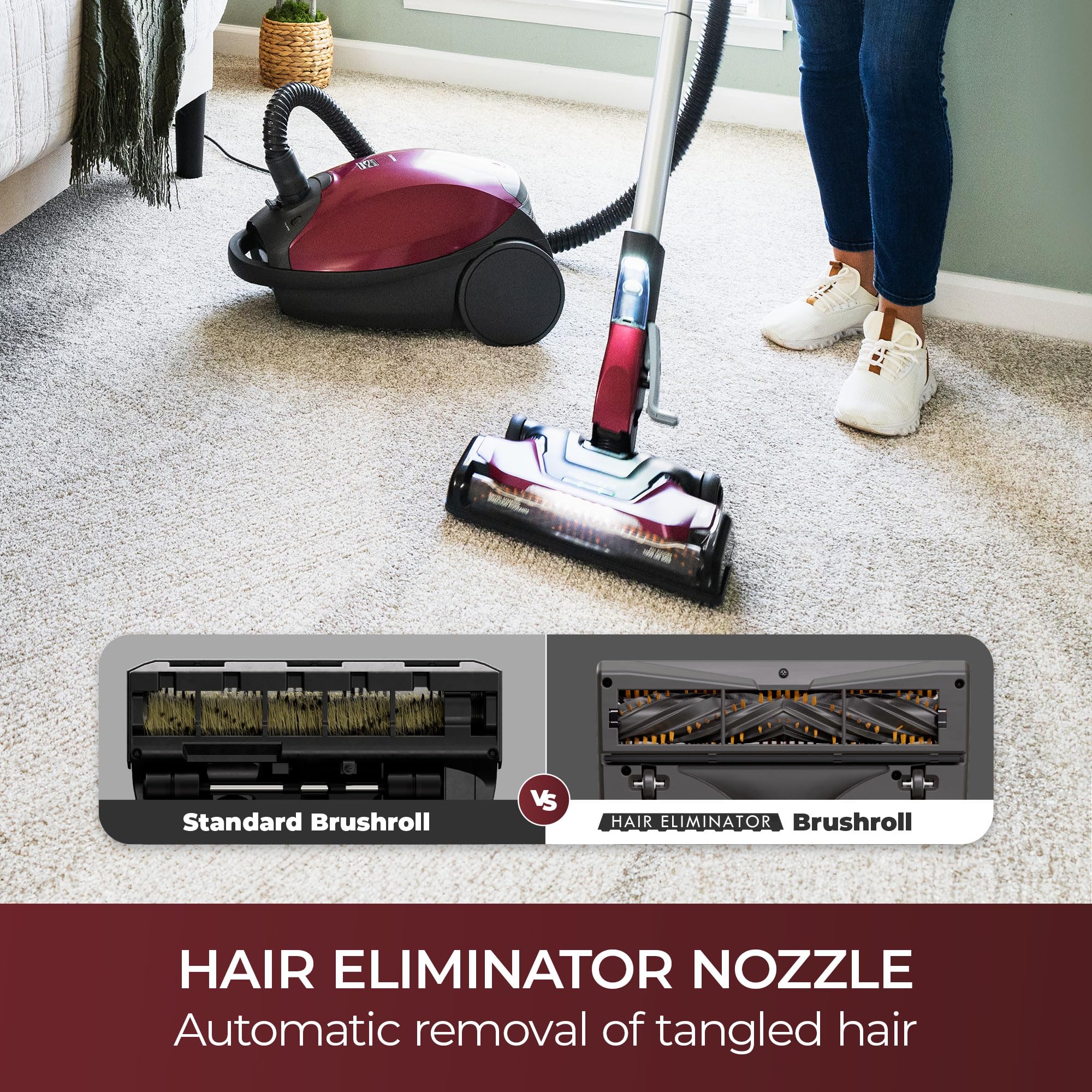 Elite 700 Series Bagged Canister Vacuum with Hair Eliminator