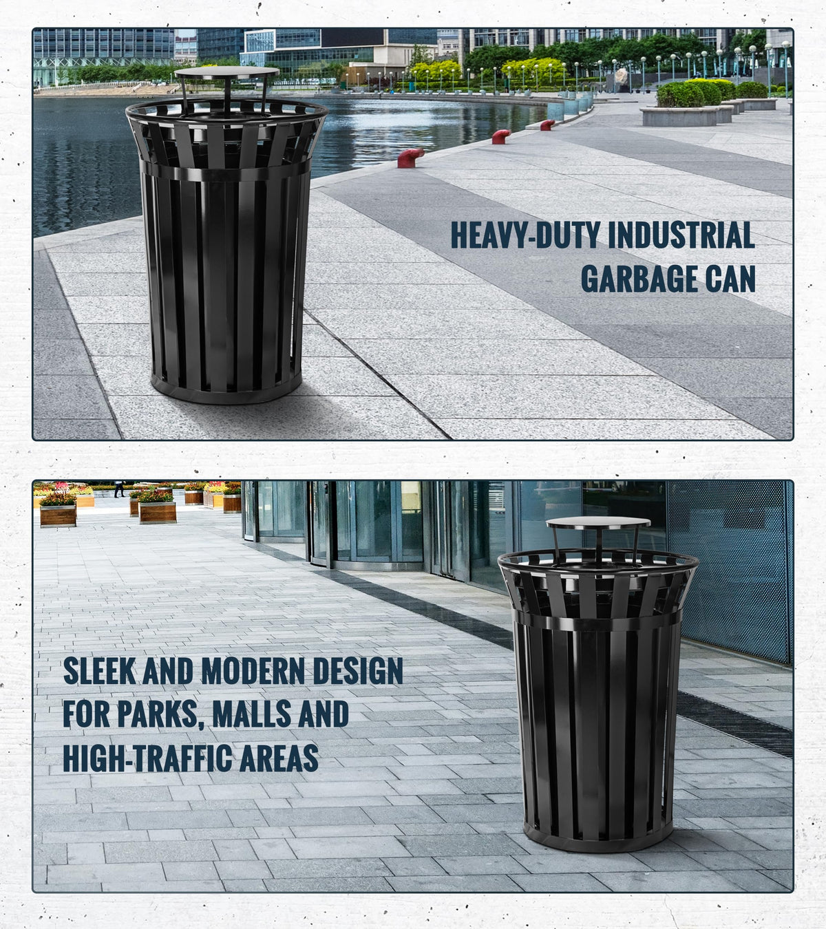 Trash can Lid for Alpine Commercial Outdoor Trash Can