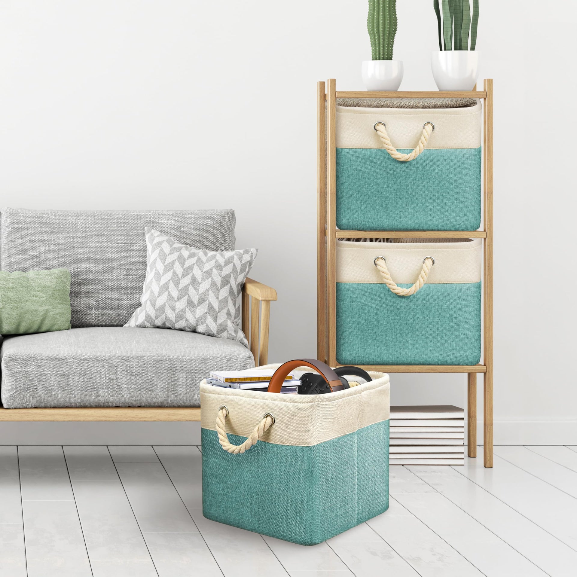 13" x 13" Large Fabric Storage Cubes (3 Count)