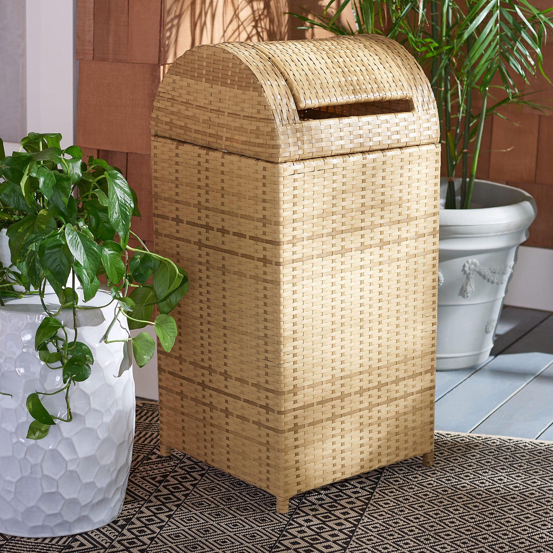 Outdoor Serapis Trash Bin