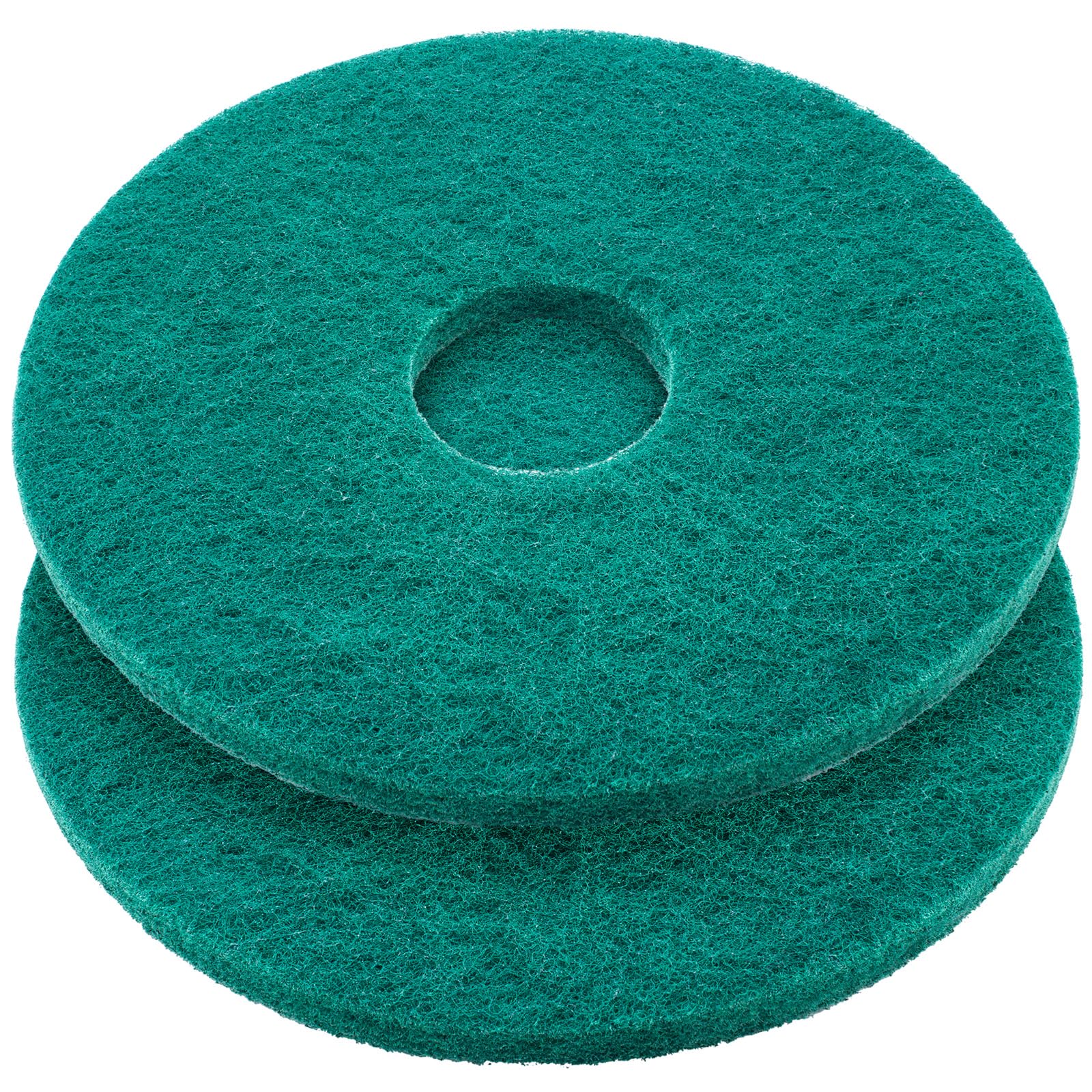 2 Pcs 12" Green Scrubbing Pads Commercial Cleaning Orbiter Pads (2 Count)