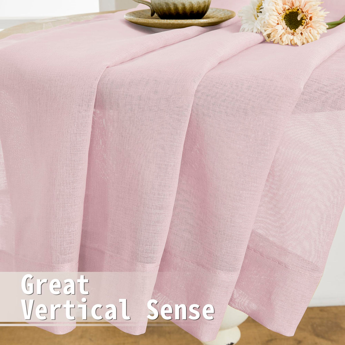 Short Sheer Door Curtains Closet Linen Textured Curtains Sheer Doorway Light Filtering Voile Patio Glass Door Rod Pocket Curtain French Doors