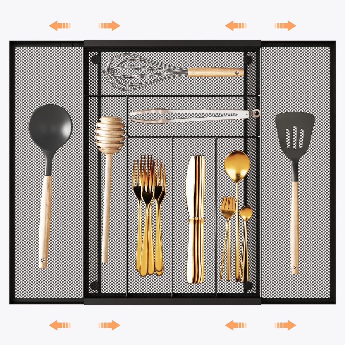 Silverware Organizer Metal Mesh