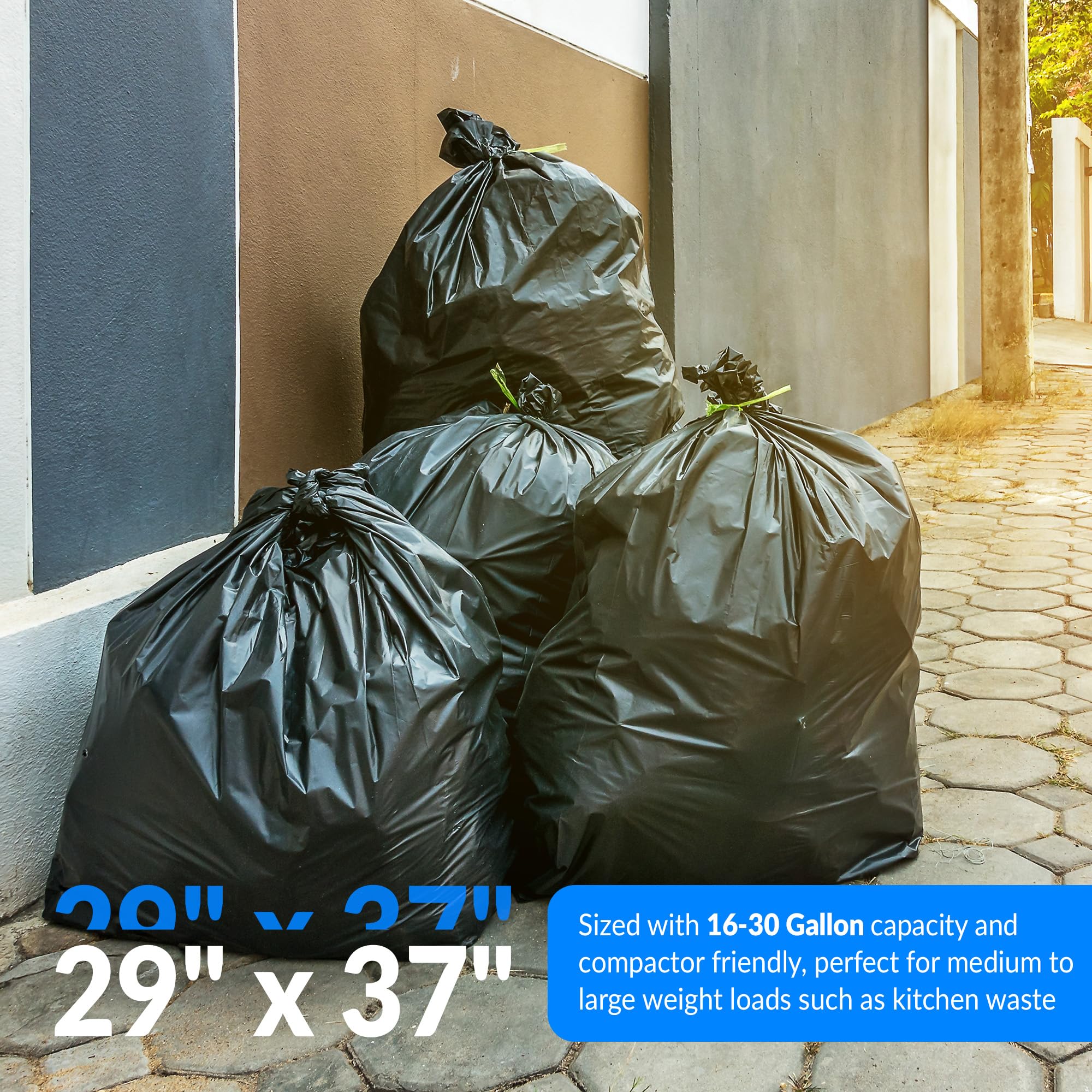 16 25 Gallon Trash Bags (500 Count)