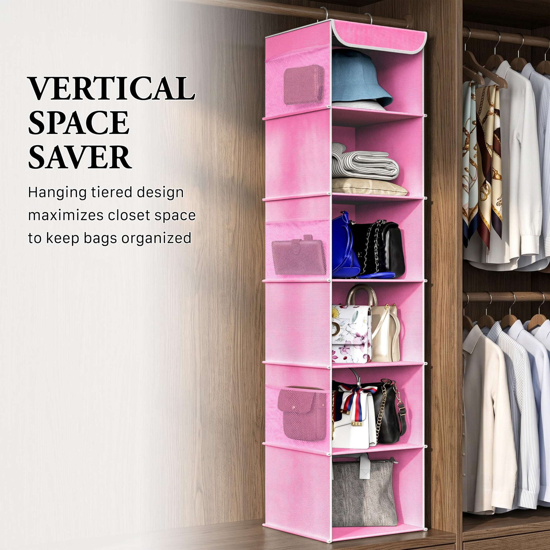 6 Shelf Hanging Closet Organizer