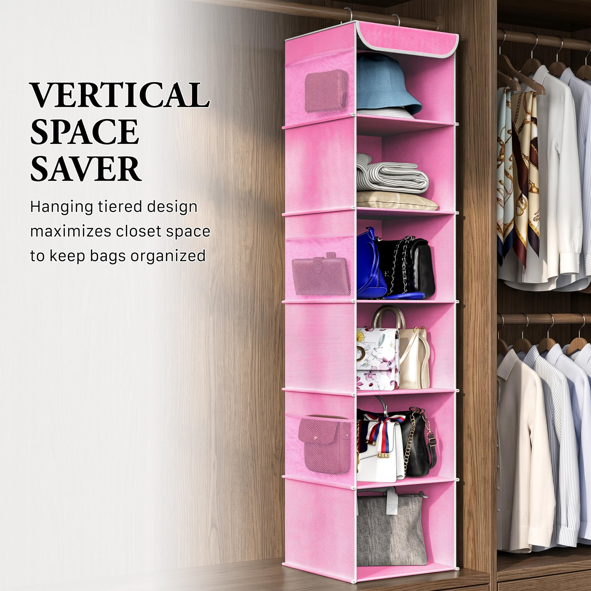 6 Shelf Hanging Closet Organizer