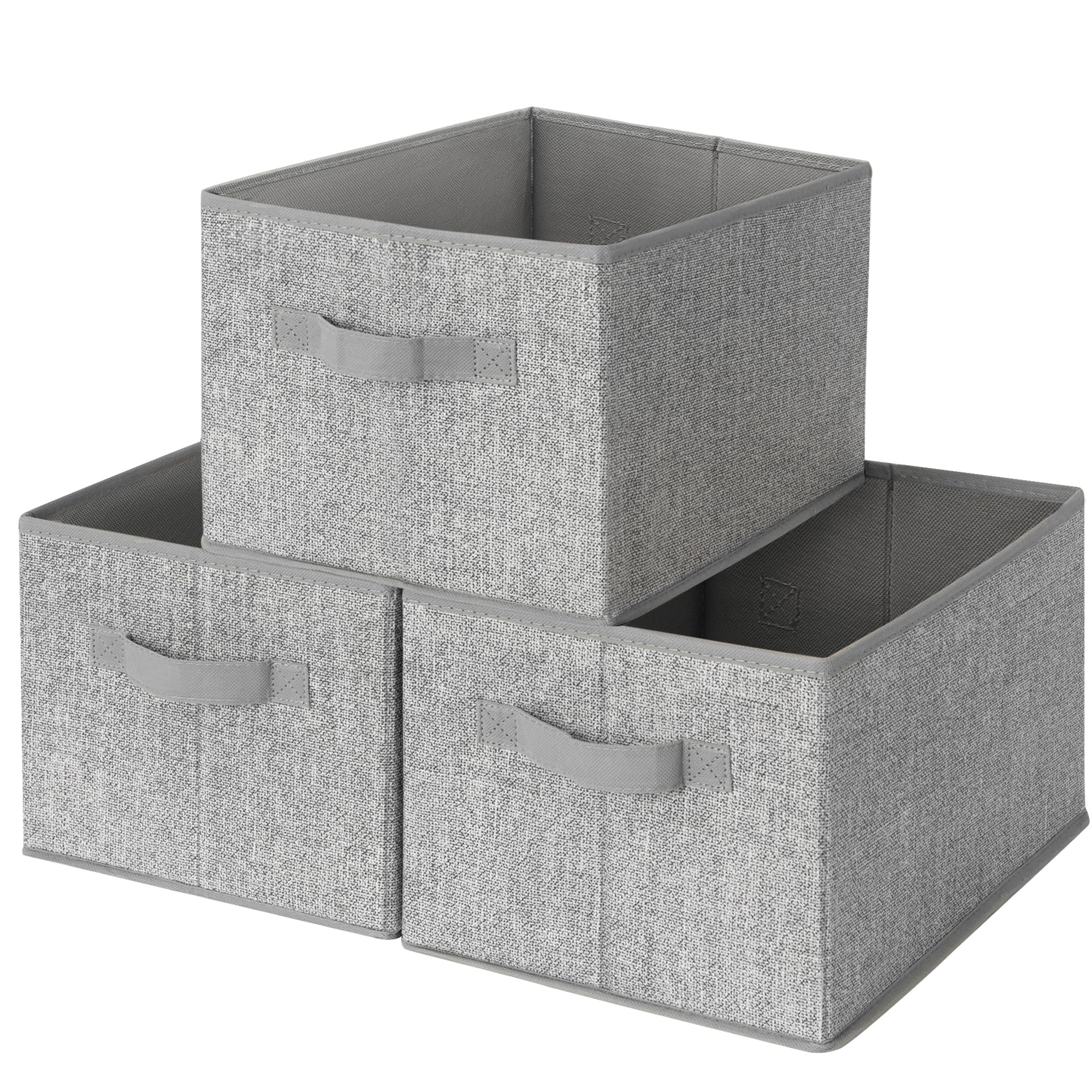 Closet Storage Bins with Handles (3 Count)