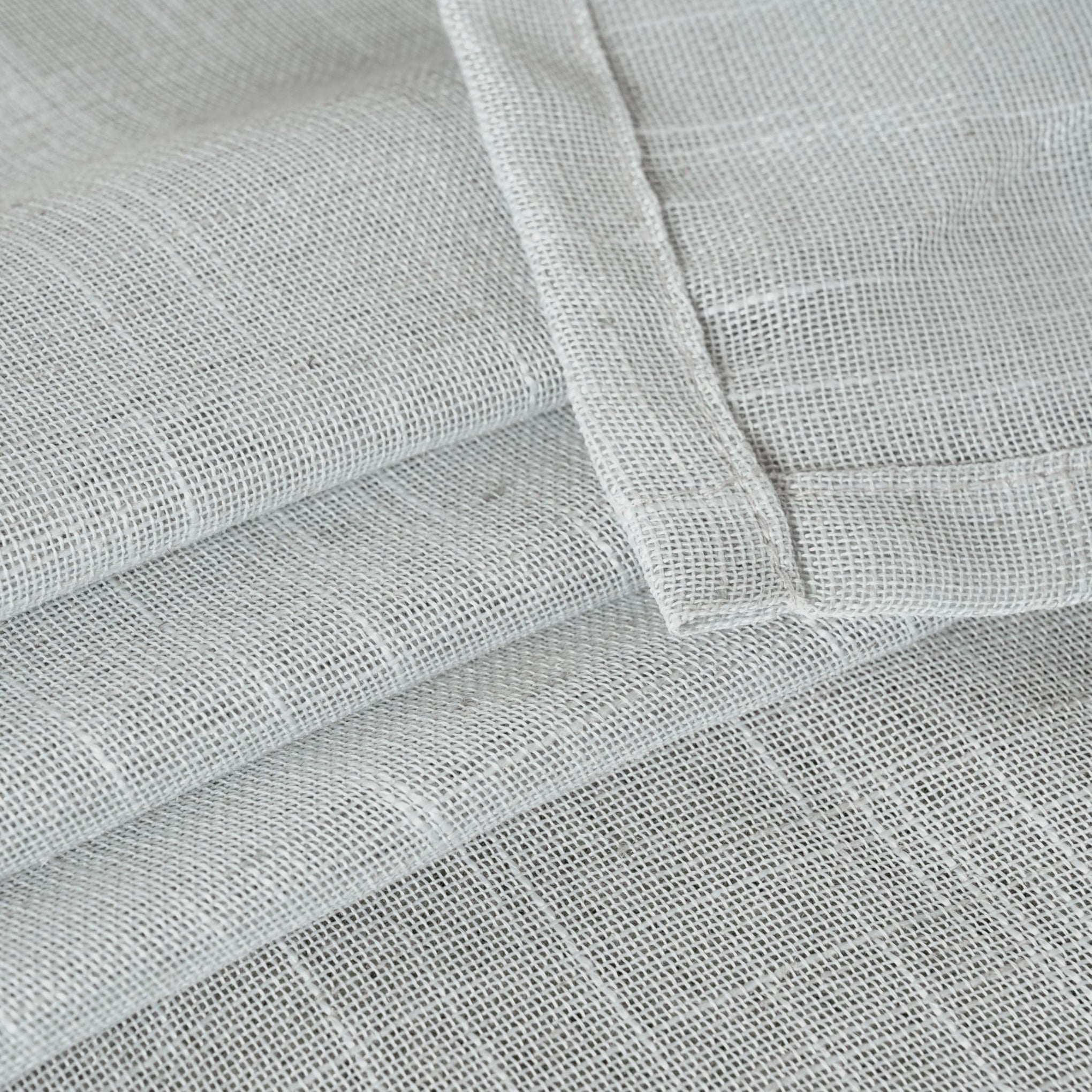 Grey Linen Curtains 72 Inch Length for Living Room (2 Count)