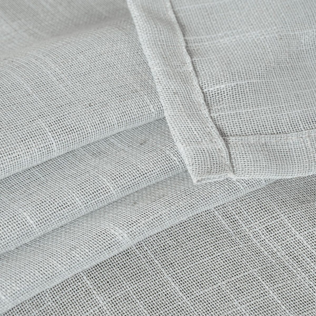 Short Linen Curtains 40 Inch Length (2 Count)