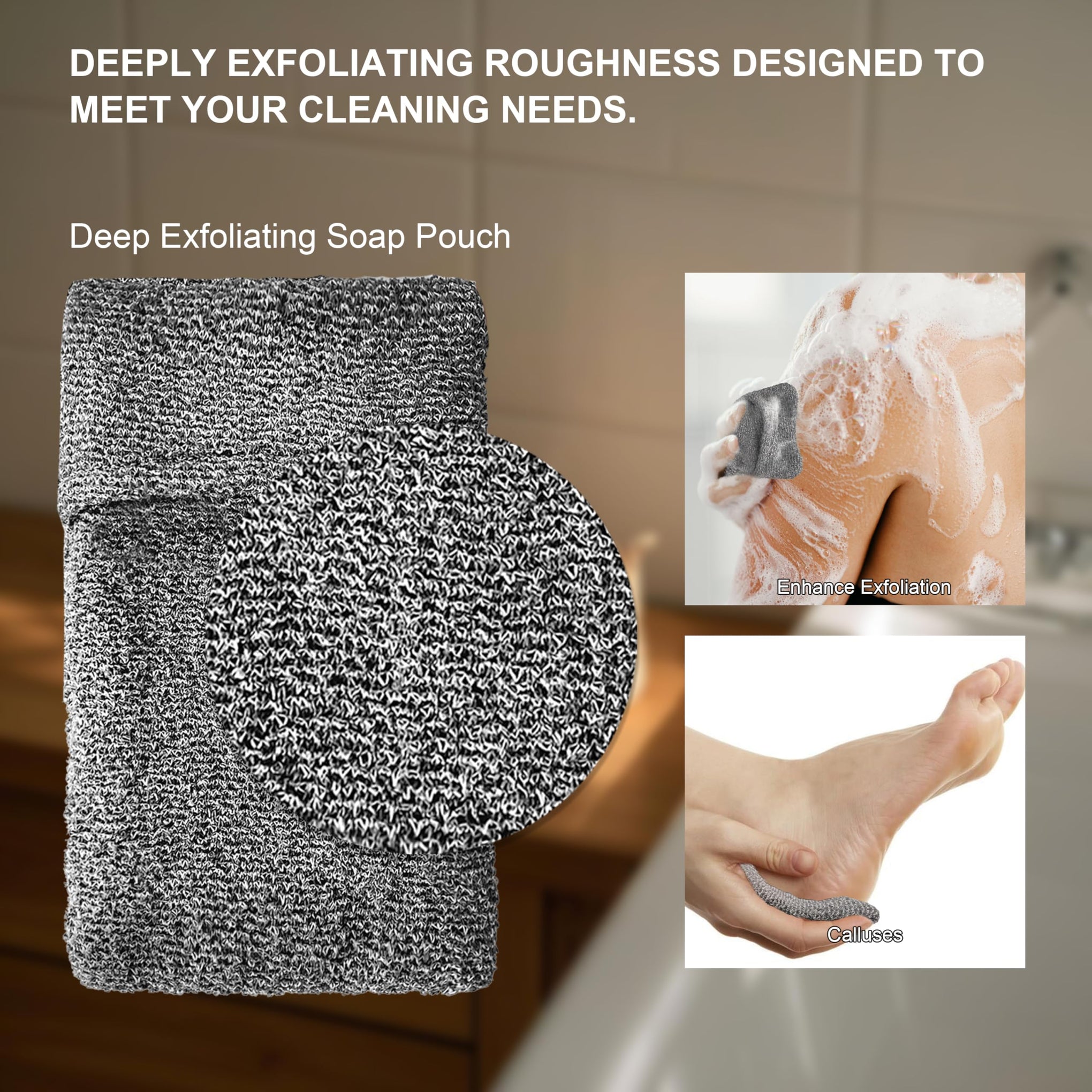 4 Pack Soap Bag Deep Exfoliating (4 Count)