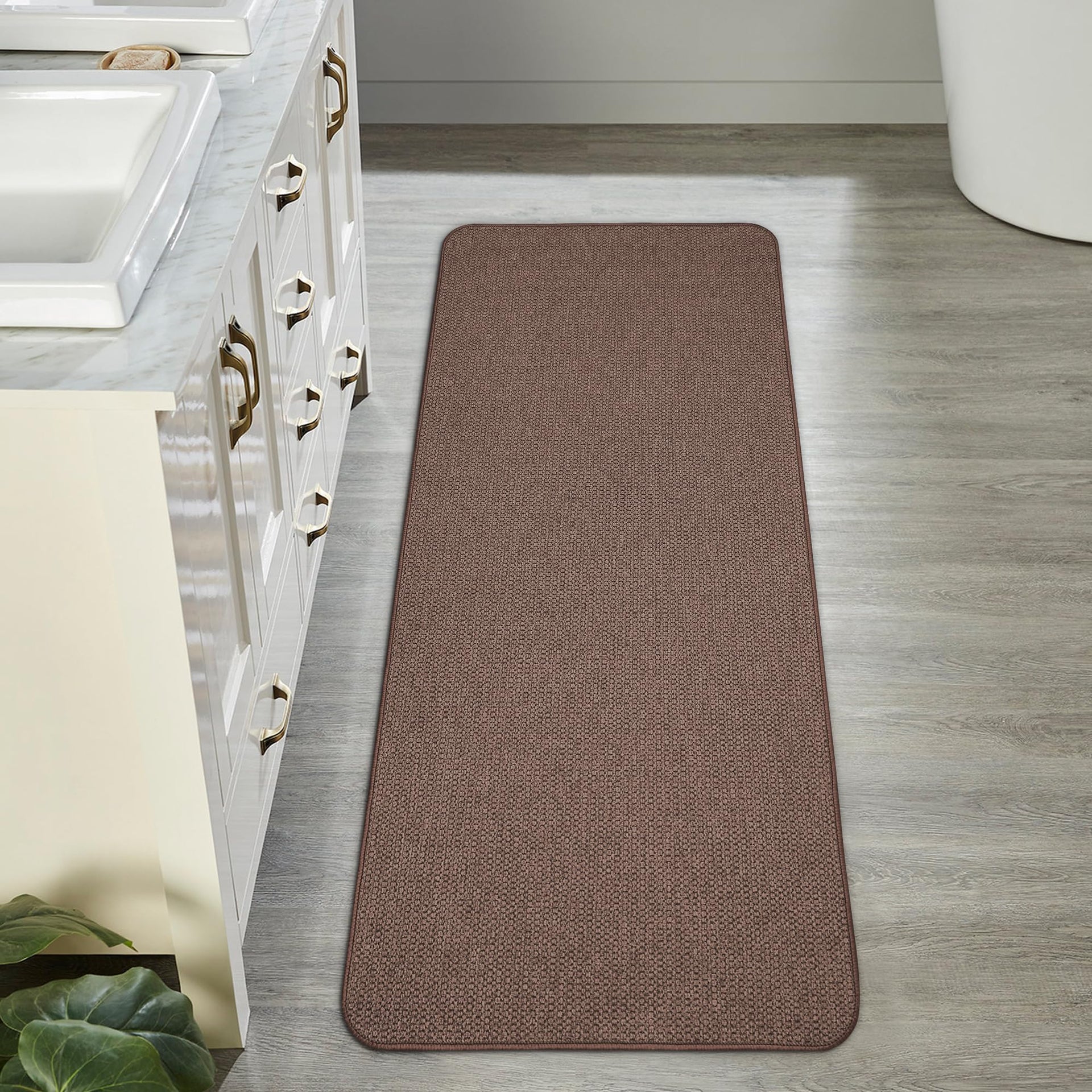Bath Mat Ultra Thin Bathroom Runner Rugs (10 Sq Ft)