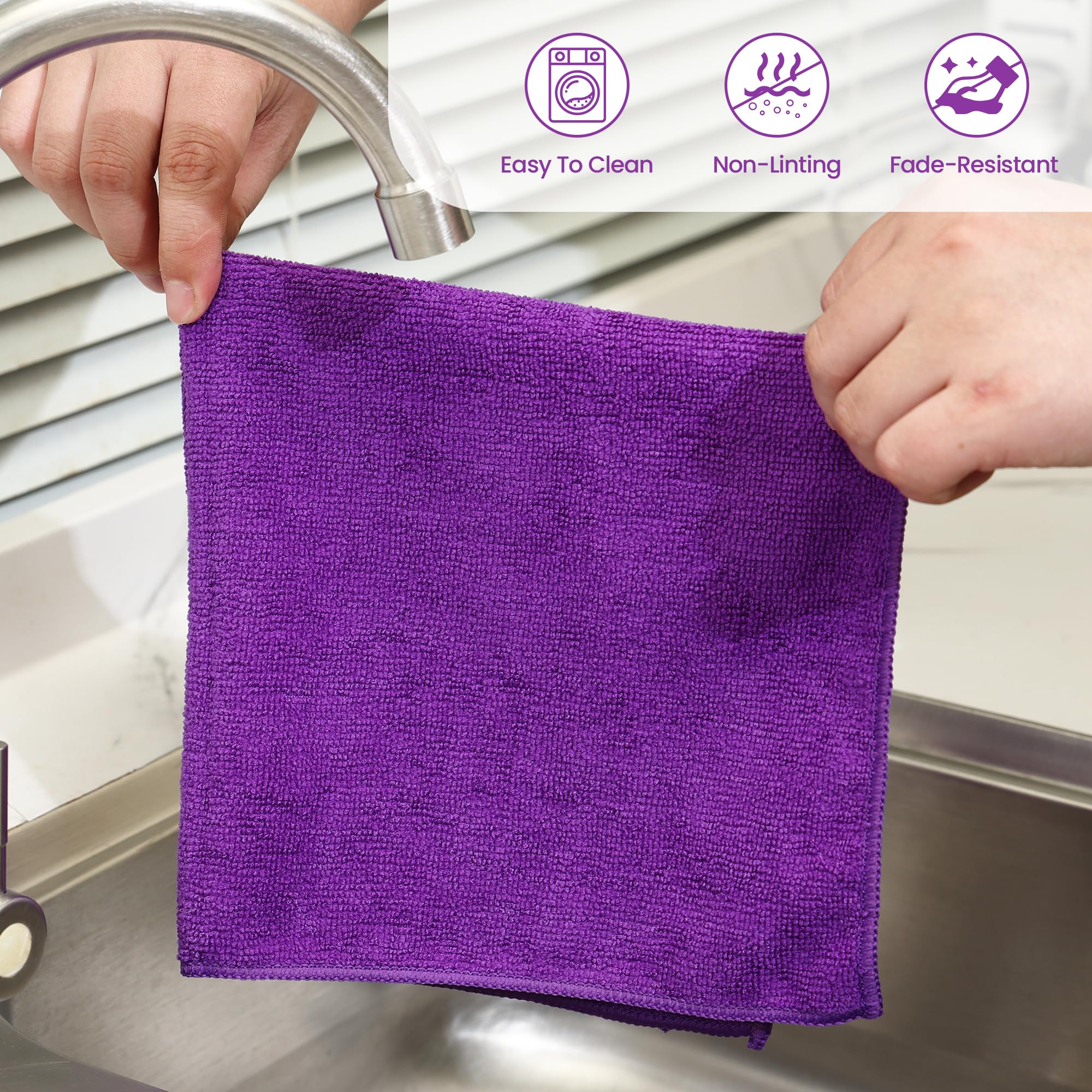Microfiber Cleaning Cloths (12 Count)