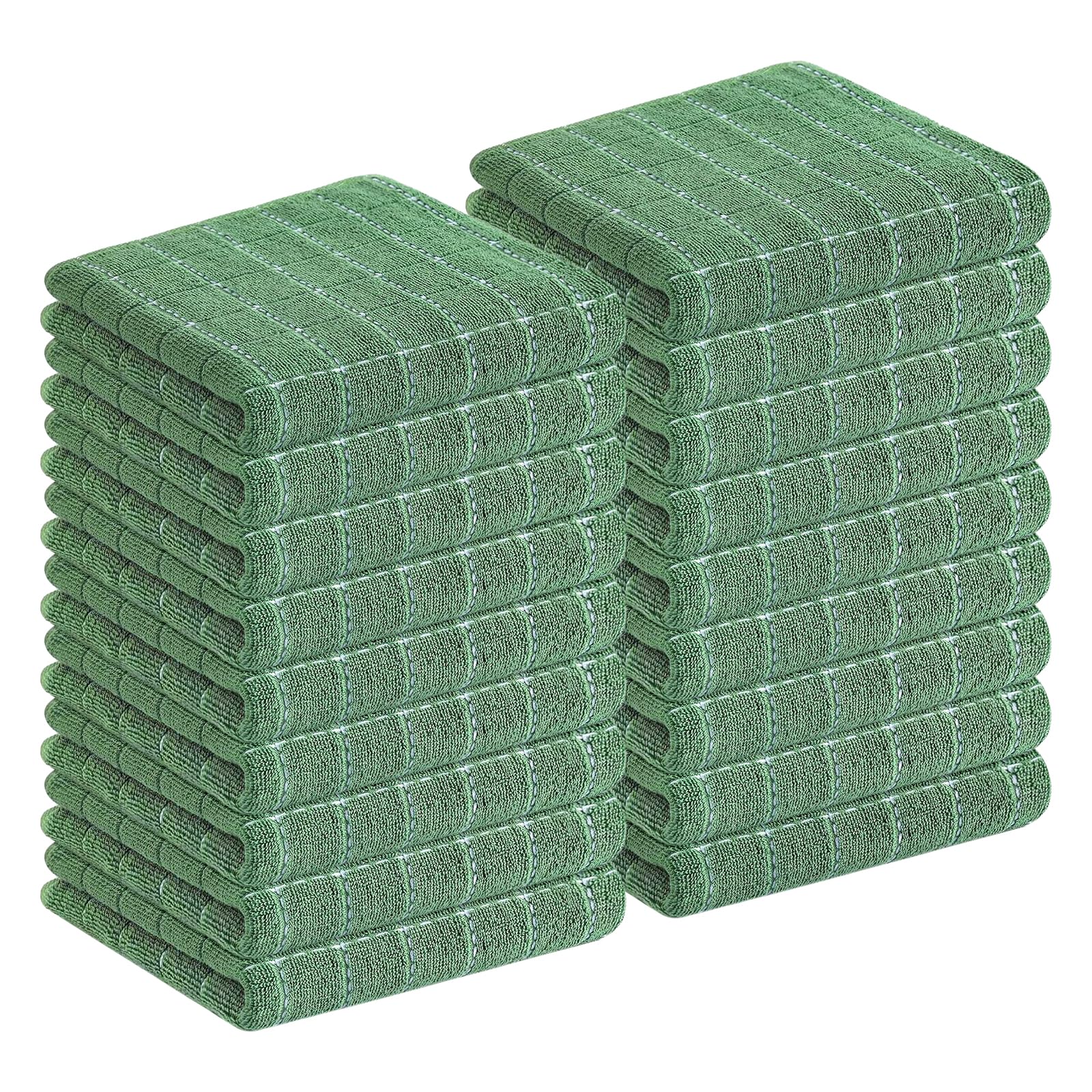 100% Cotton Terry Kitchen Towels (18 Count)