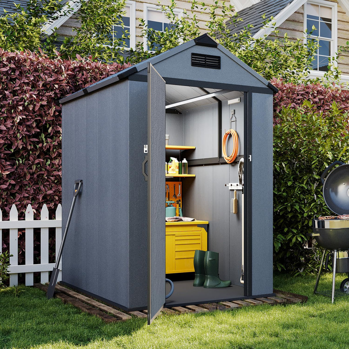 4x6 FT Outdoor Storage Shed