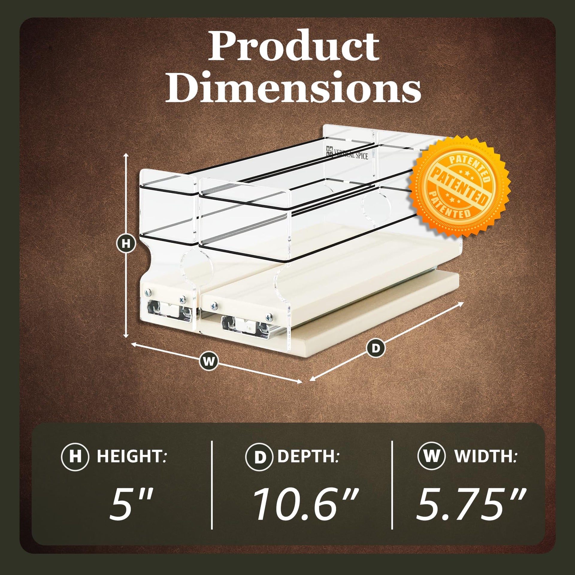 Combo Spice Rack Drawer