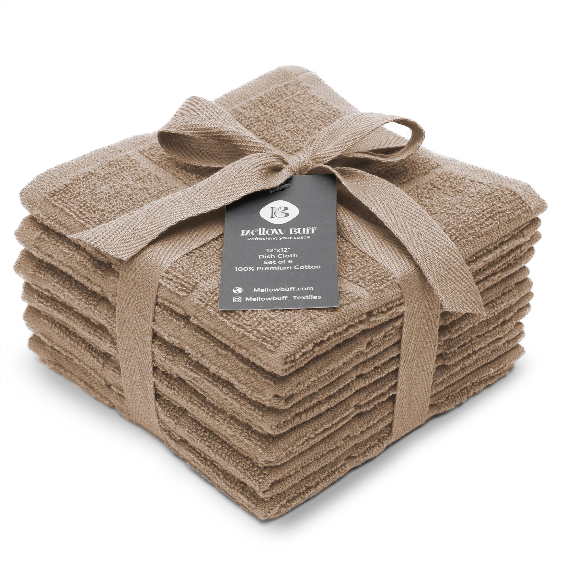 100% Cotton Terry Dish Cloth & Dish Towel (6 Count)