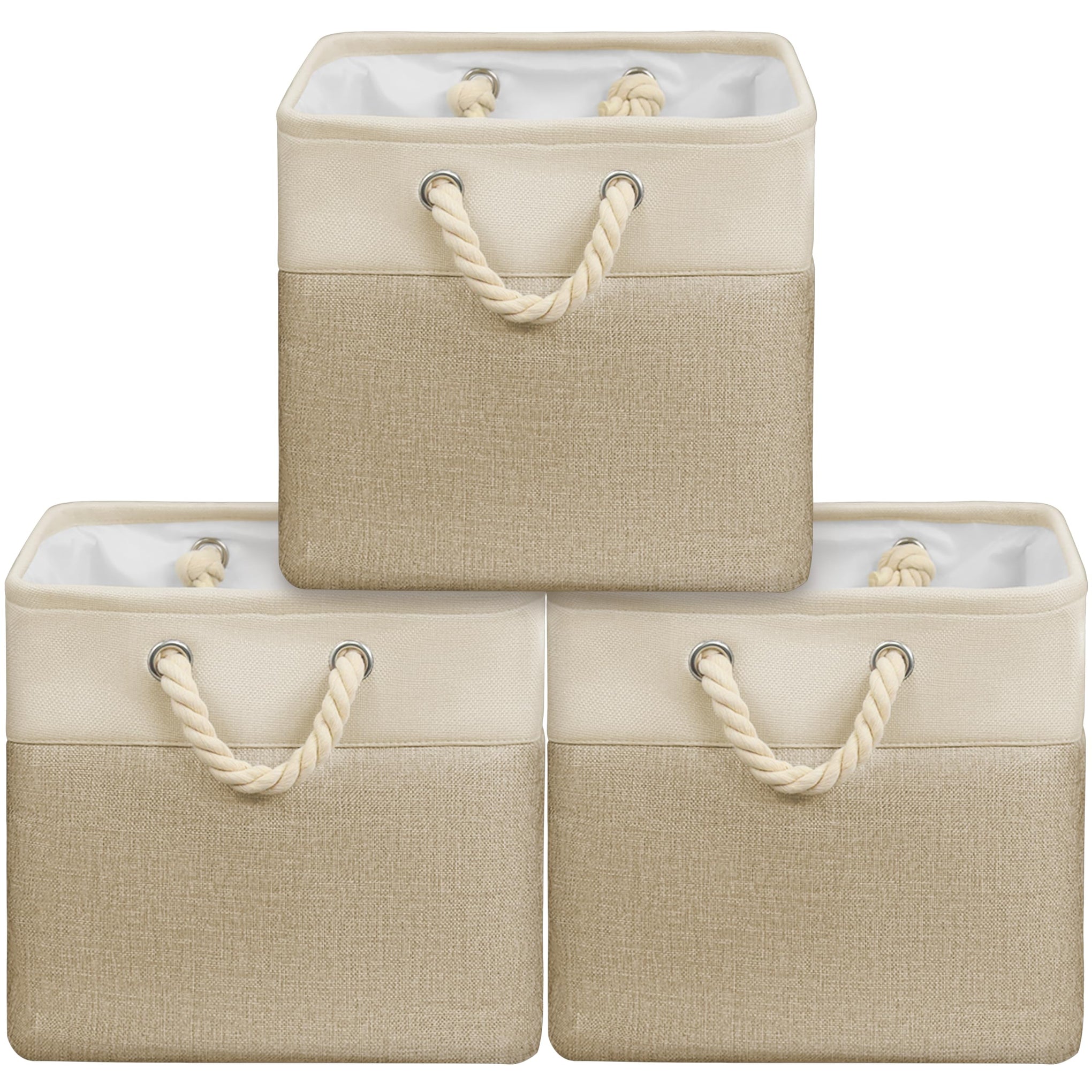 13" x 13" Large Fabric Storage Cubes (3 Count)