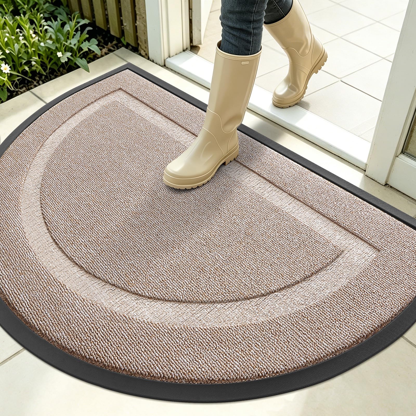Half Circle Front Door Mat Outside 35x23 All
