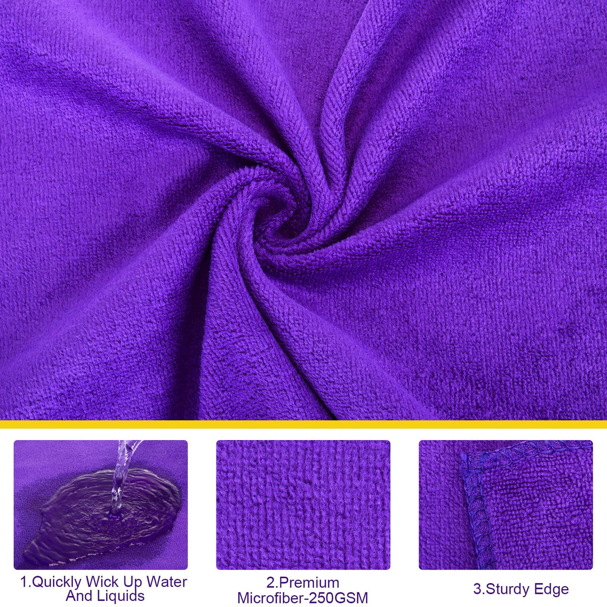 Microfiber Cleaning Cloths for Cars 16 x 16 Inch Ultra Absorbent Car Towels Drying Reusable Cleaning Supplies House Kitchen Window Microfiber Towel (150 Count)
