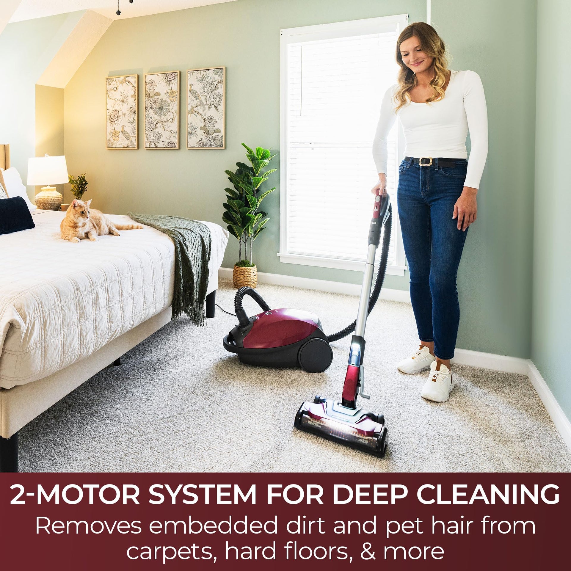 Elite 700 Series Bagged Canister Vacuum with Hair Eliminator
