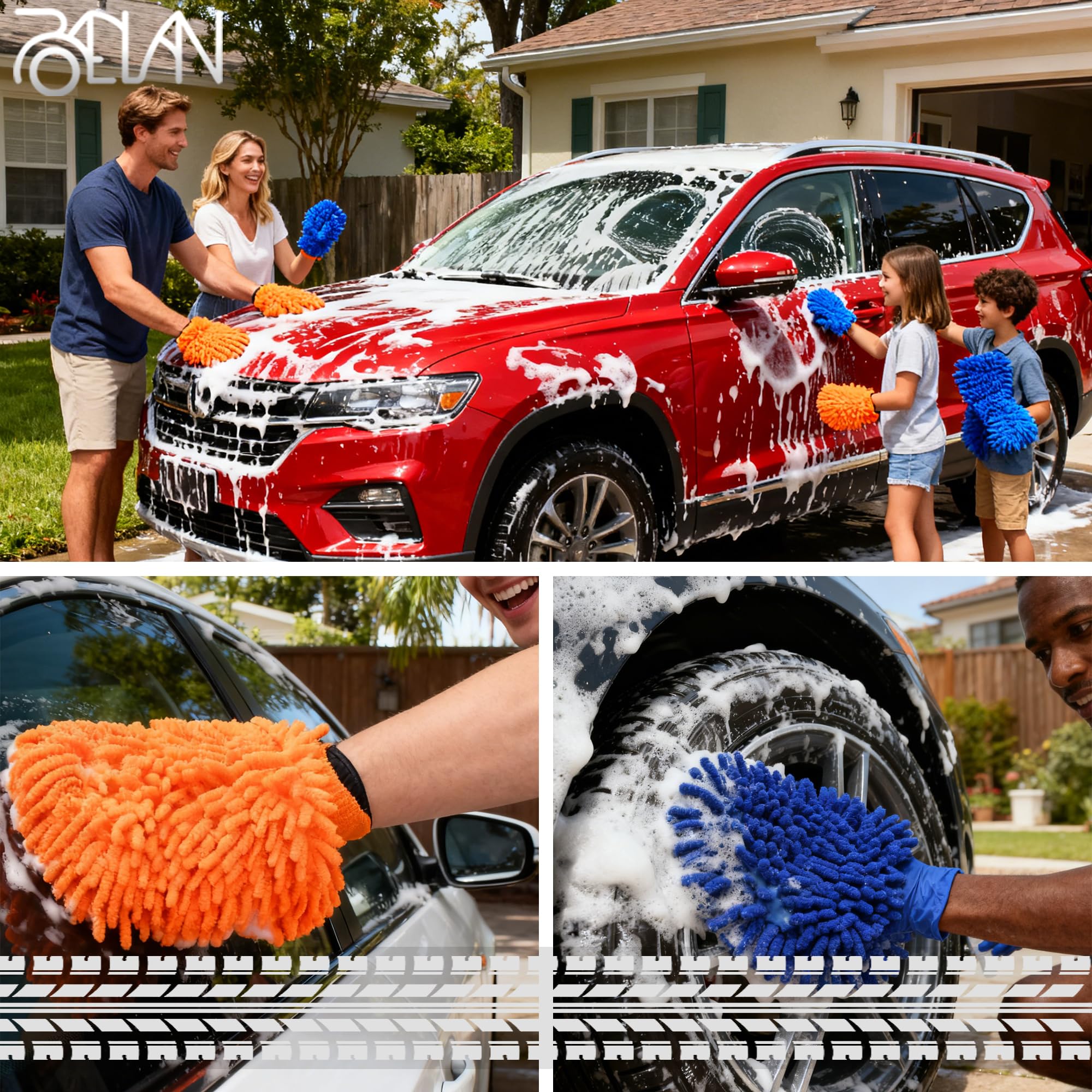 Microfiber Car Wash Mitt (2 Count)