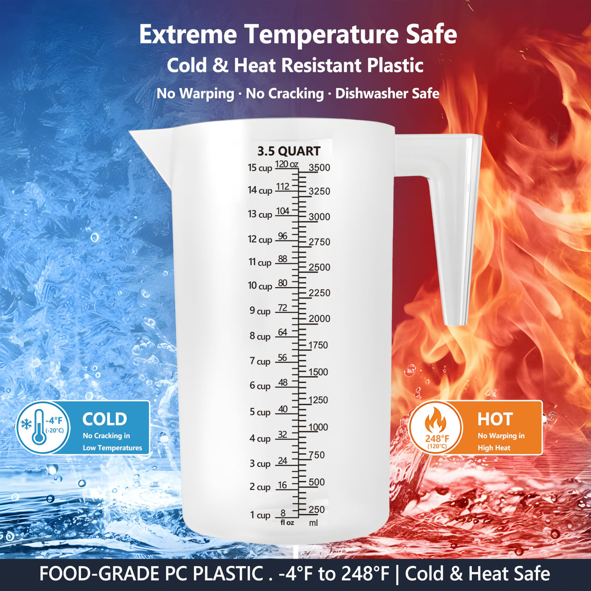 120oz Plastic Measuring Pitcher