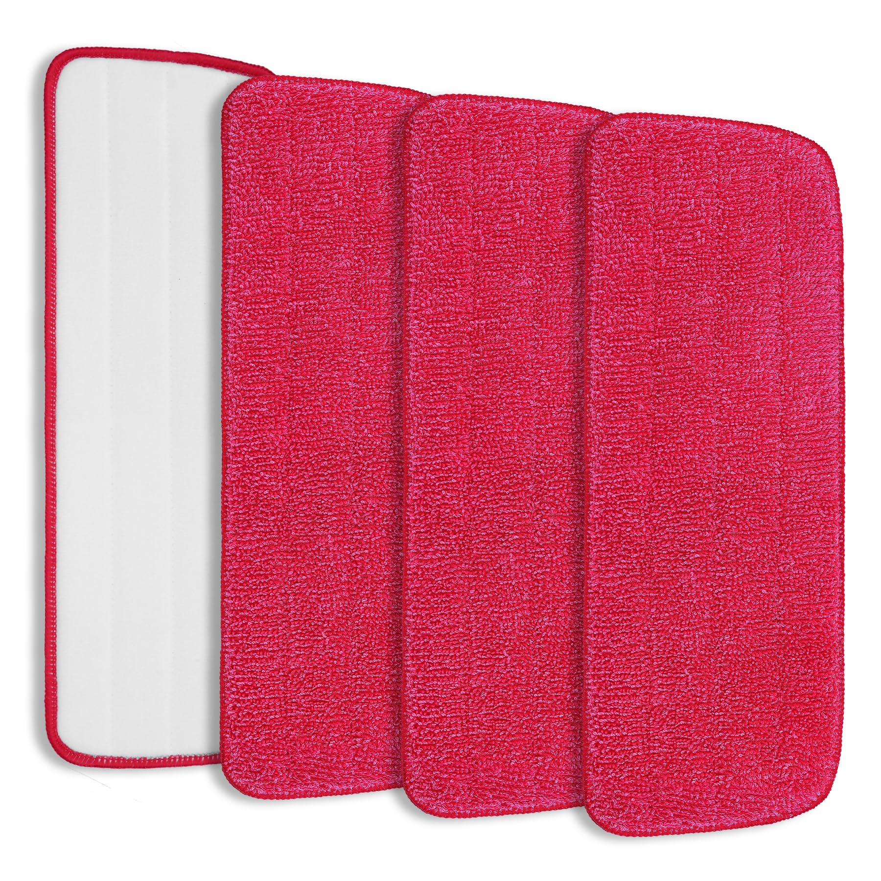 Replacement Microfiber Mop Pads Compatible with Rubbermaid Reveal Spray Mop (4 Count)