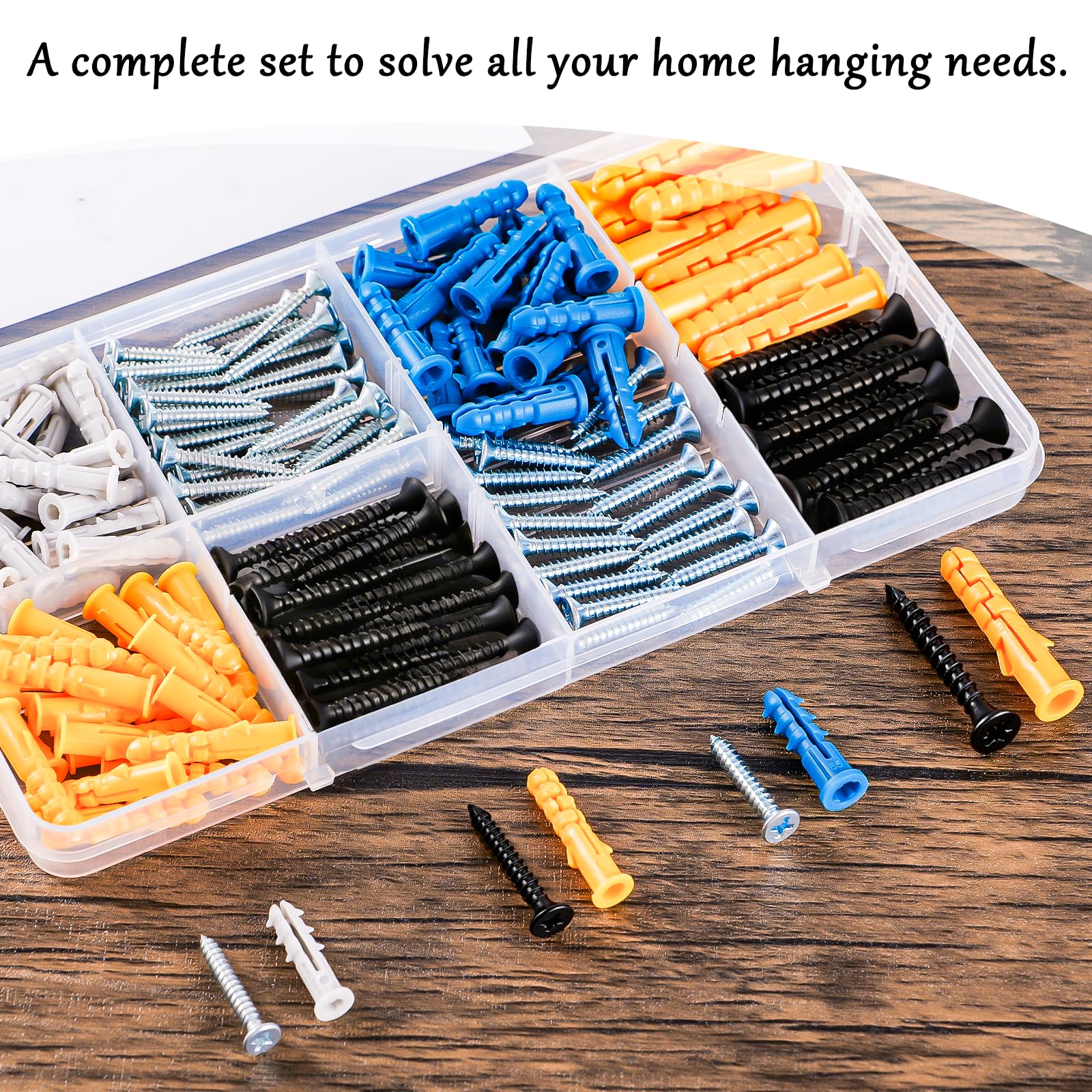 Drywall Anchors and Screws Assortment Kit (160 Count)