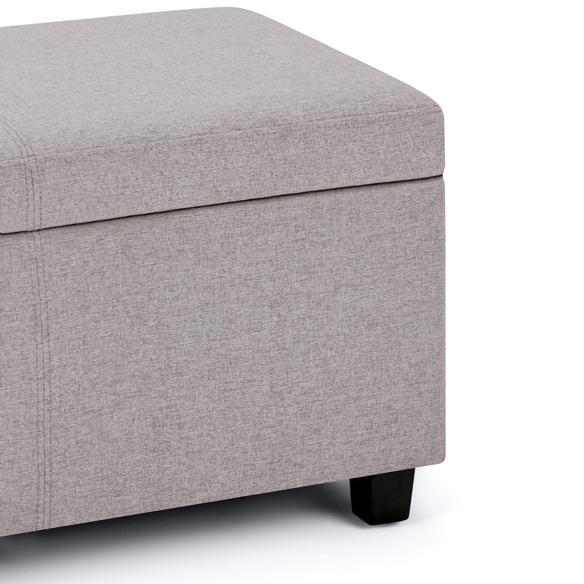 Avalon Banco contemporáneo tipo otomana rectangular con almacenamiento de 48 pulgadas de ancho