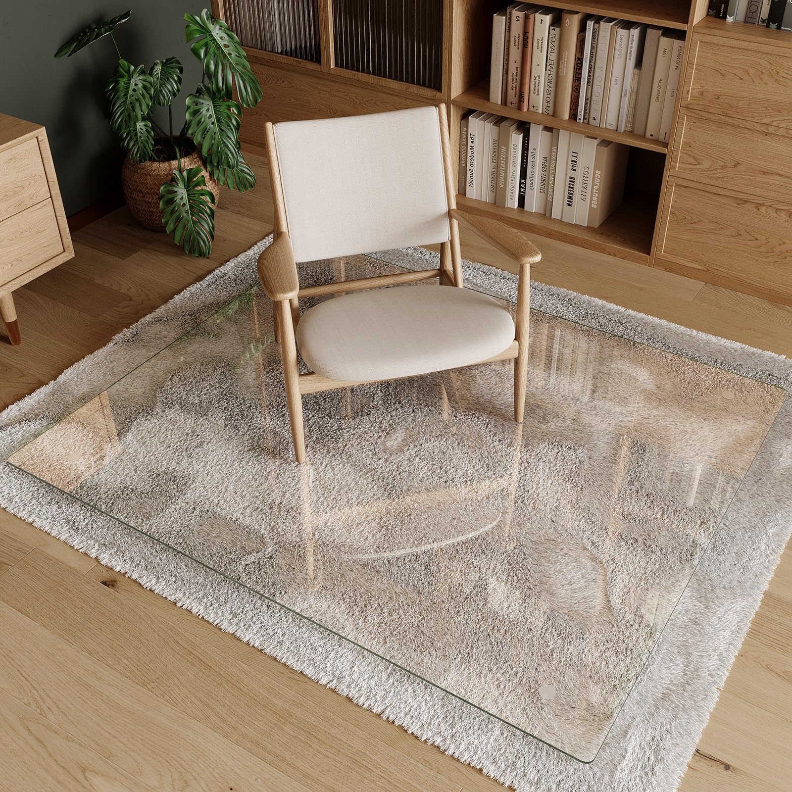 Tempered Glass Chair Mat 46"x55"