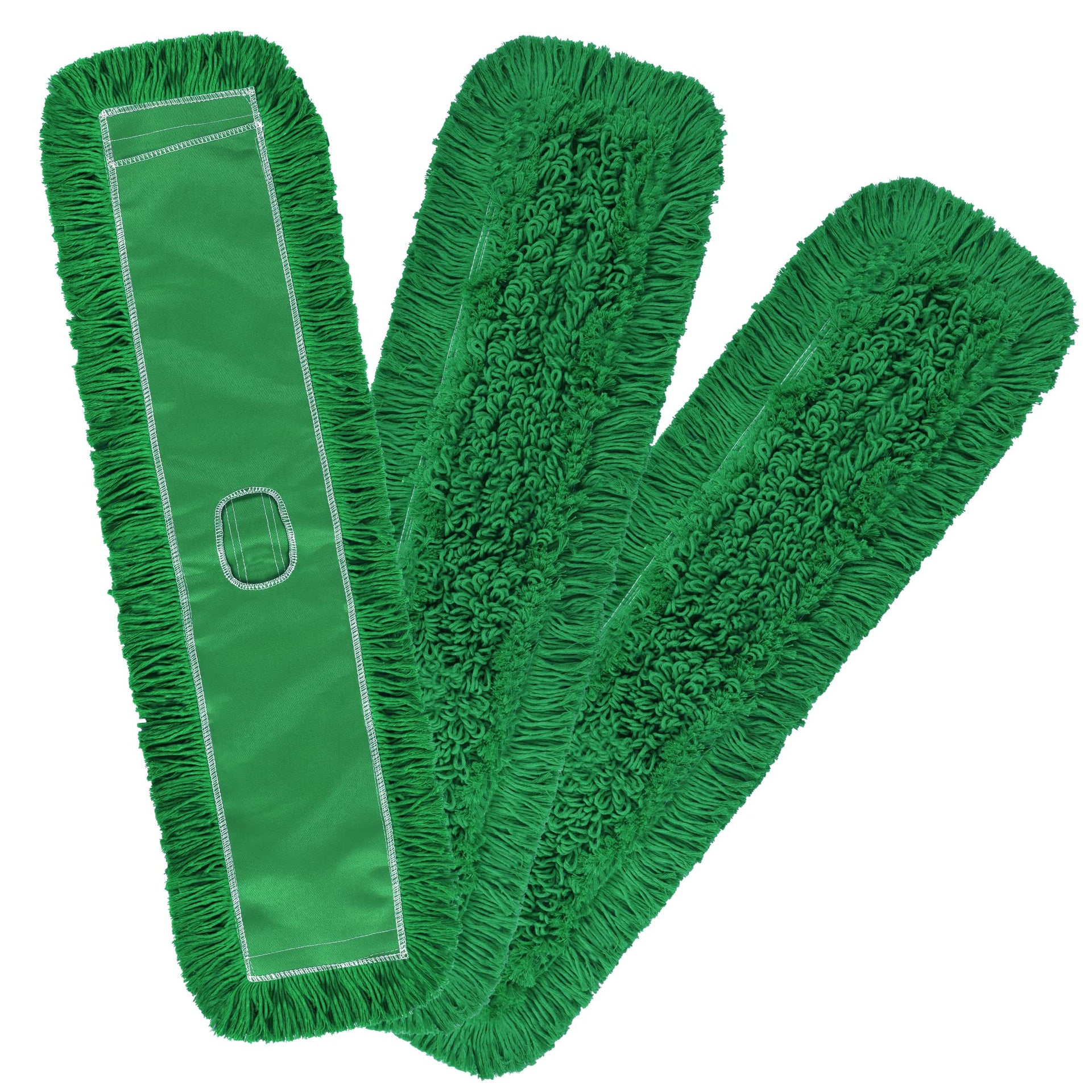 Matthew Cleaning 36'' Industrial Strength Cotton Dust Mop Refill Washable Replacement Heads for Residential & Commercial Use Fit Standard Dust Mop Frames (3 Count) - ModHome Supplies