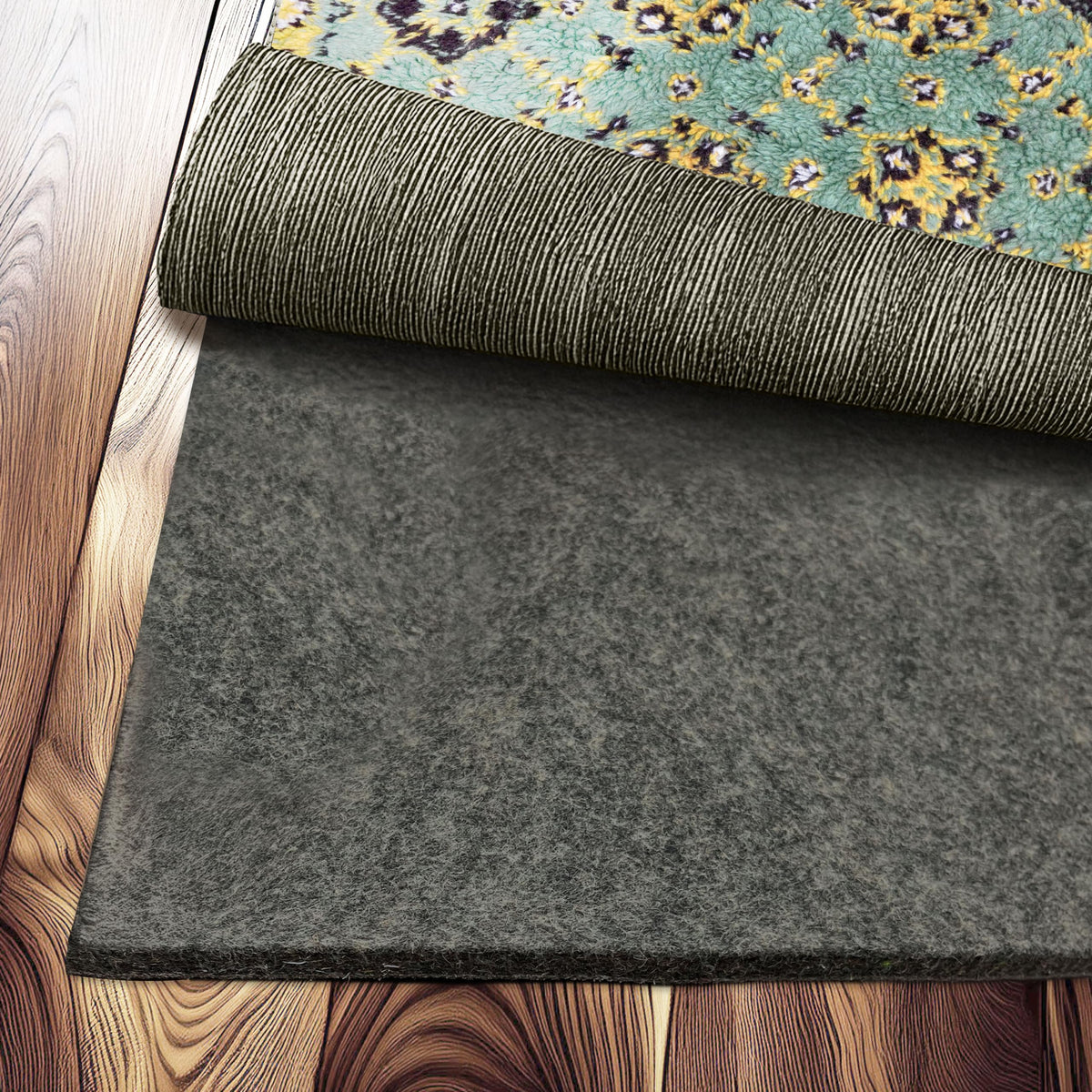 4 Ft x 6 Ft Felt TPO Non Skid Rug Pad & Carpet Pad 1 (24 Sq Ft)