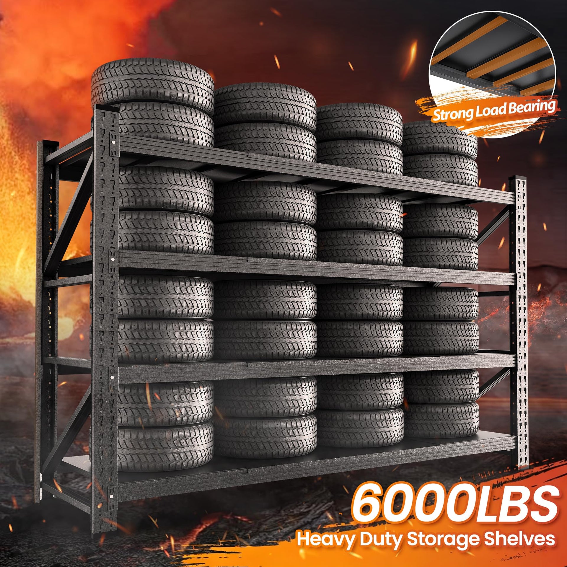 6000LBS Storage Shelves