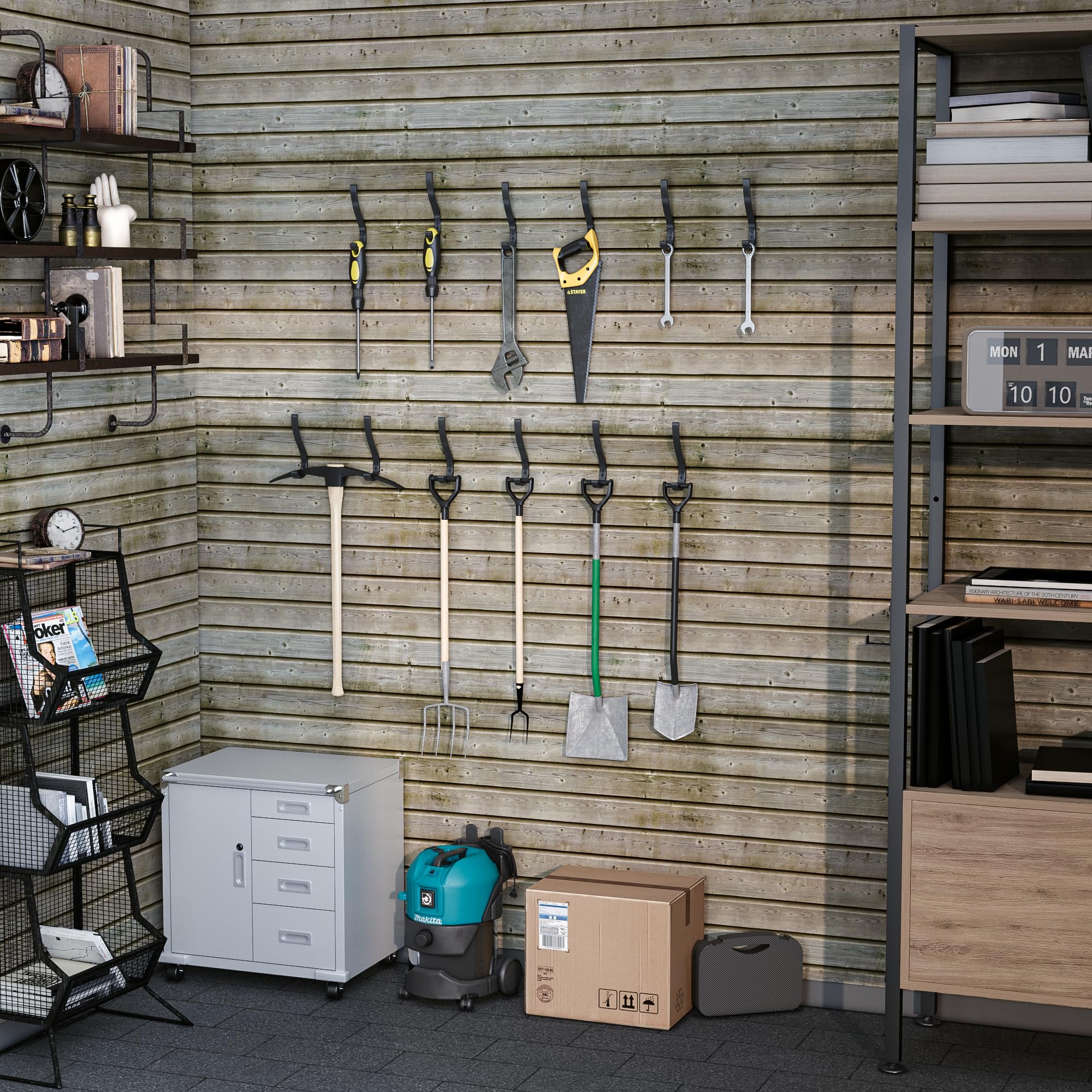 6 Pack Heavy Duty Coat Hooks for Wall Mount (20 Count)