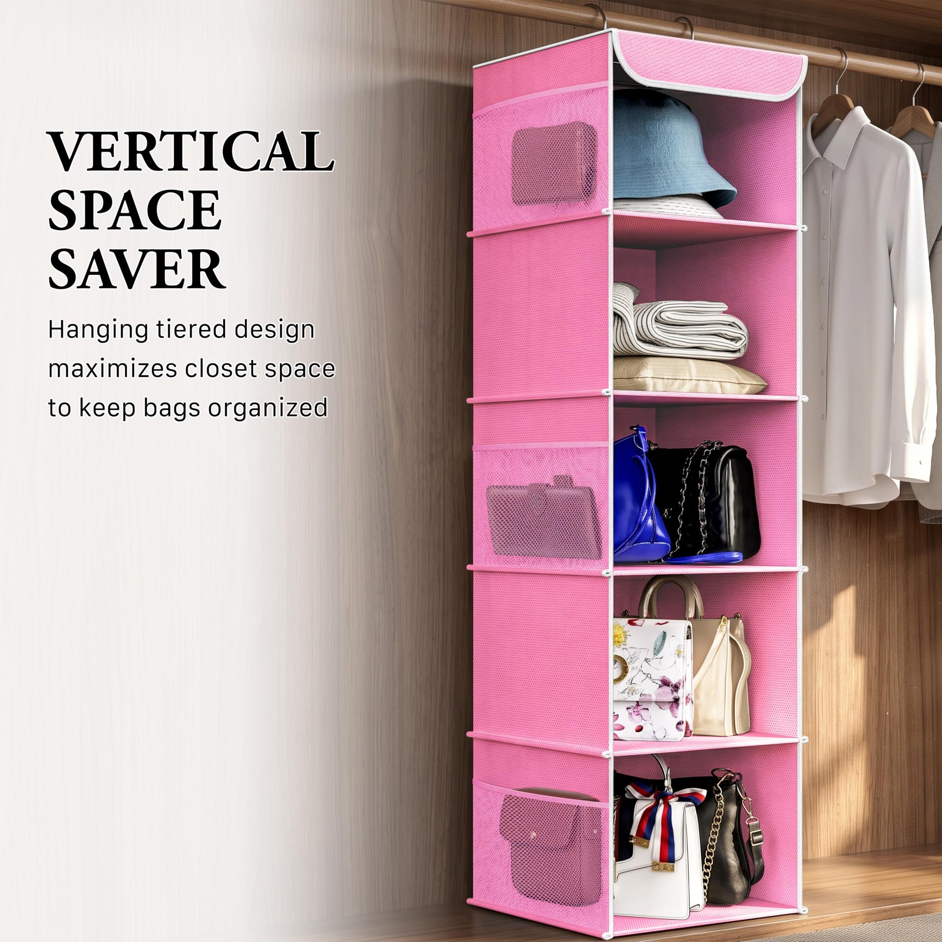 5 Shelf Hanging Closet Organizer