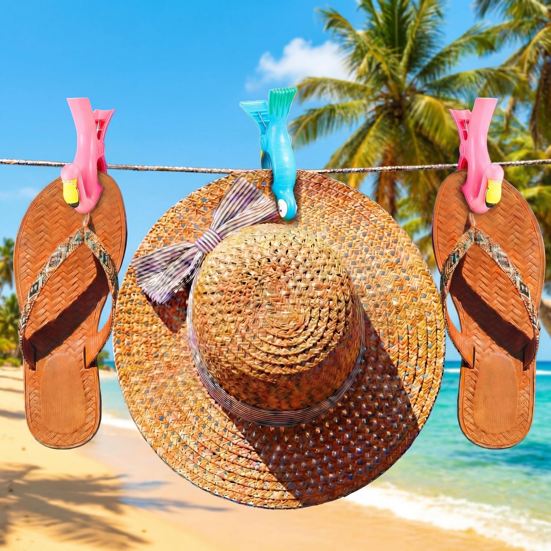 4 Pcs Beach Towel Clips (4 Count )