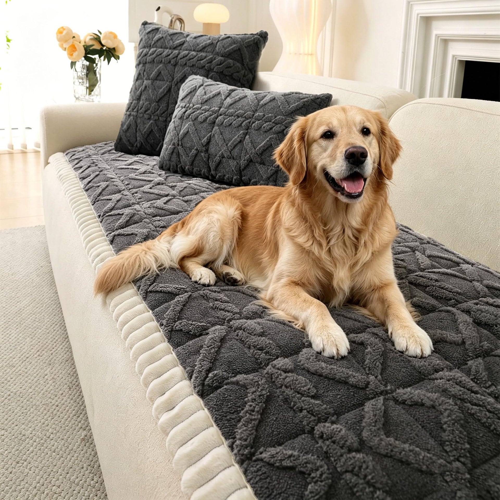 All Season Couch Cover for Dogs Washable (3 Ounce)