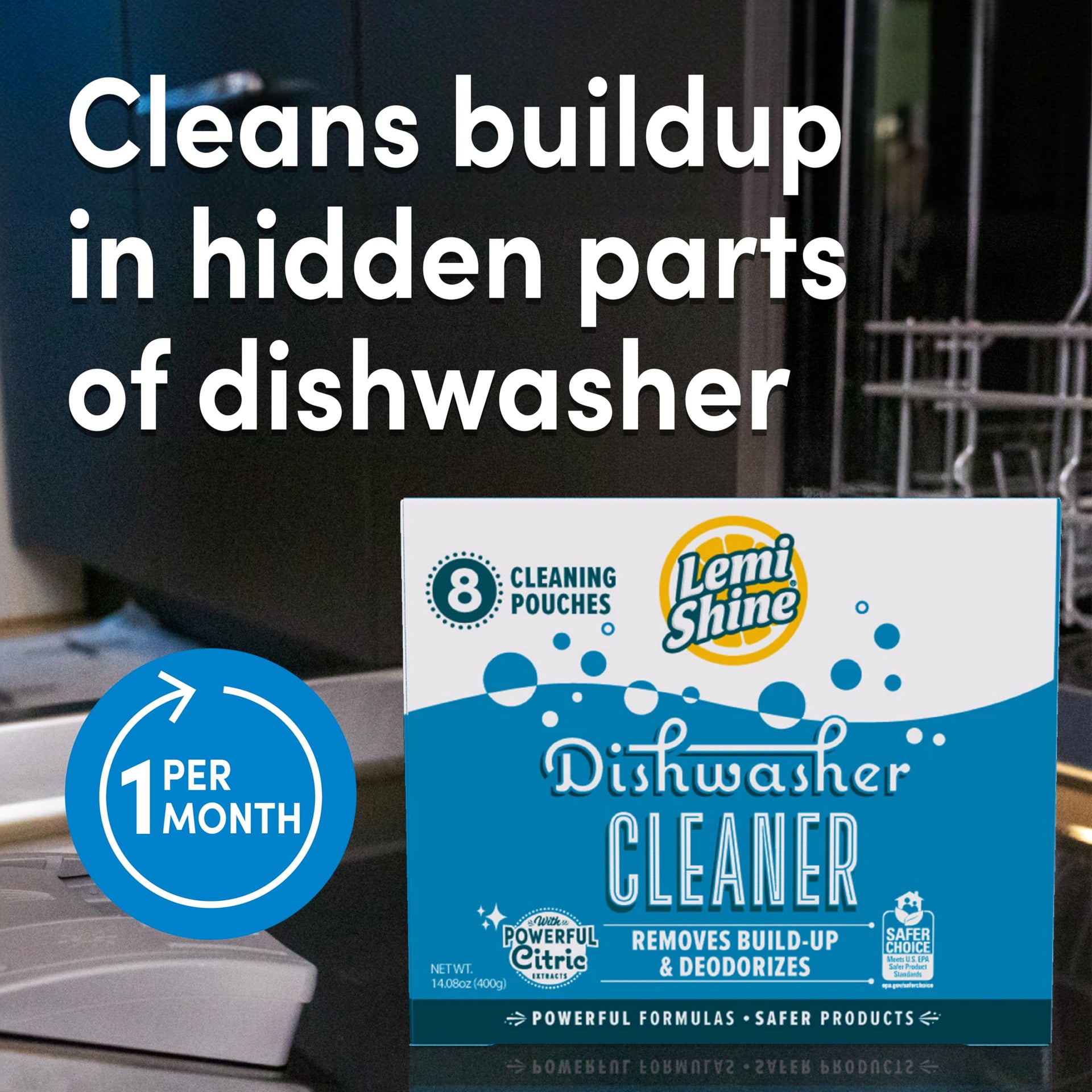 Natural Dishwasher Cleaner & Deodorizer (14.08 Ounce)