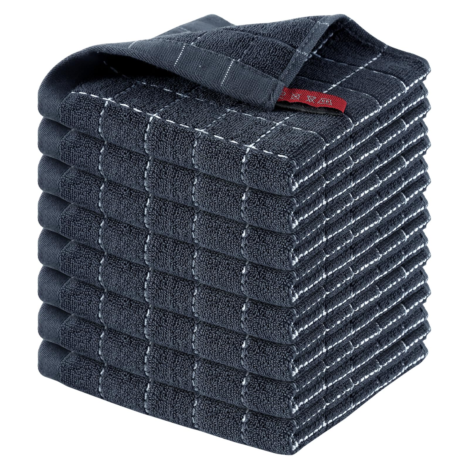 100% Cotton Terry Kitchen Dish Cloths (8 Count)