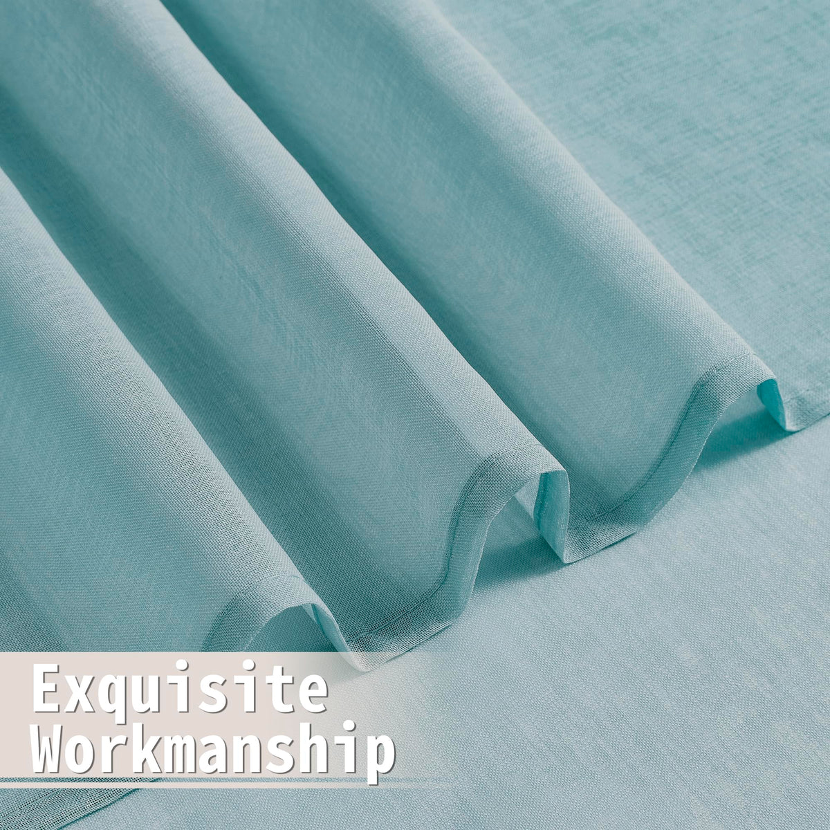 Sheer Door Curtains Closet Linen Textured Curtain Sheers Doorway Light Filtering Voile French Doors Rod Pocket Curtains Patio Glass Door
