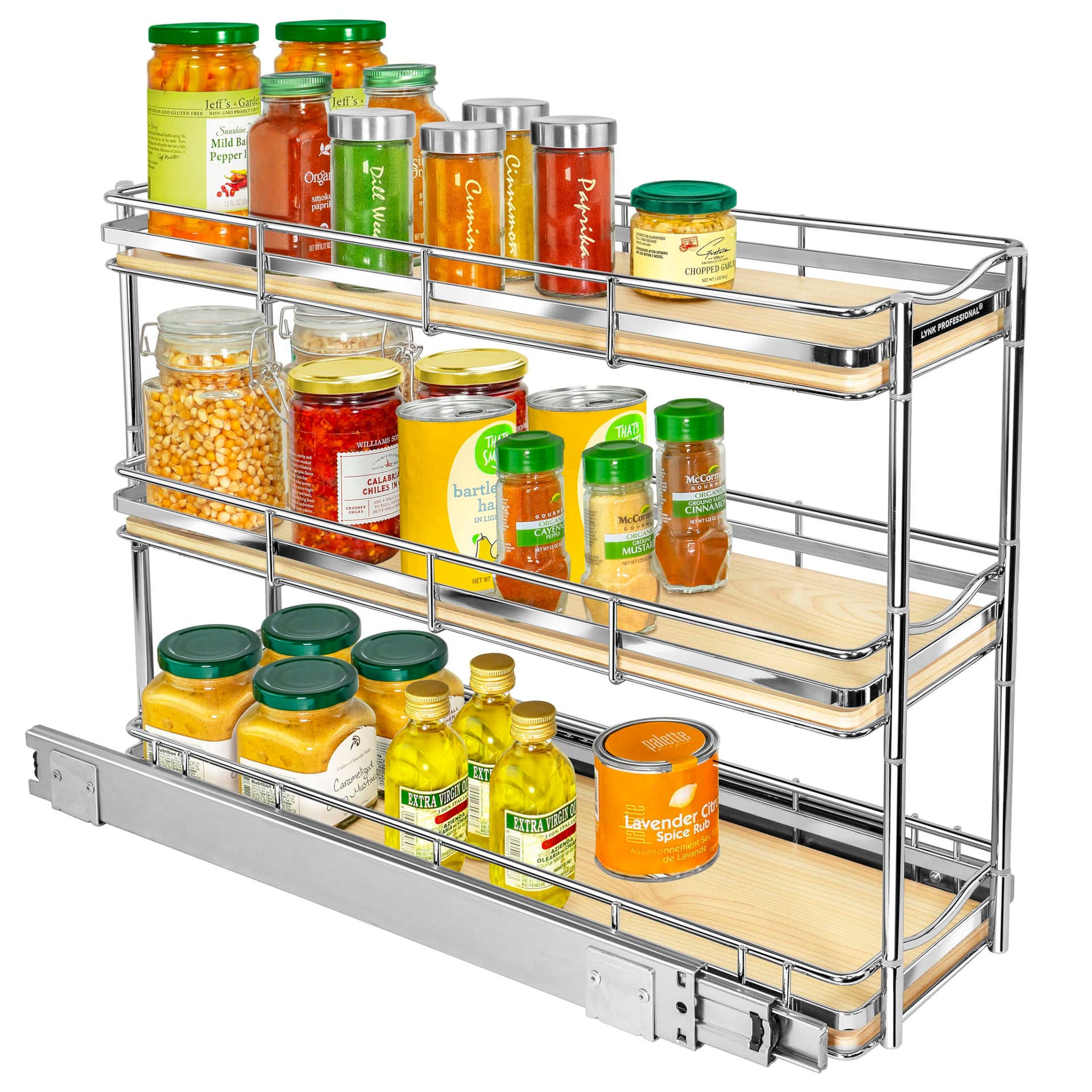 LYNK Élite 3 Tier Spice Rack Organizer Cabinet