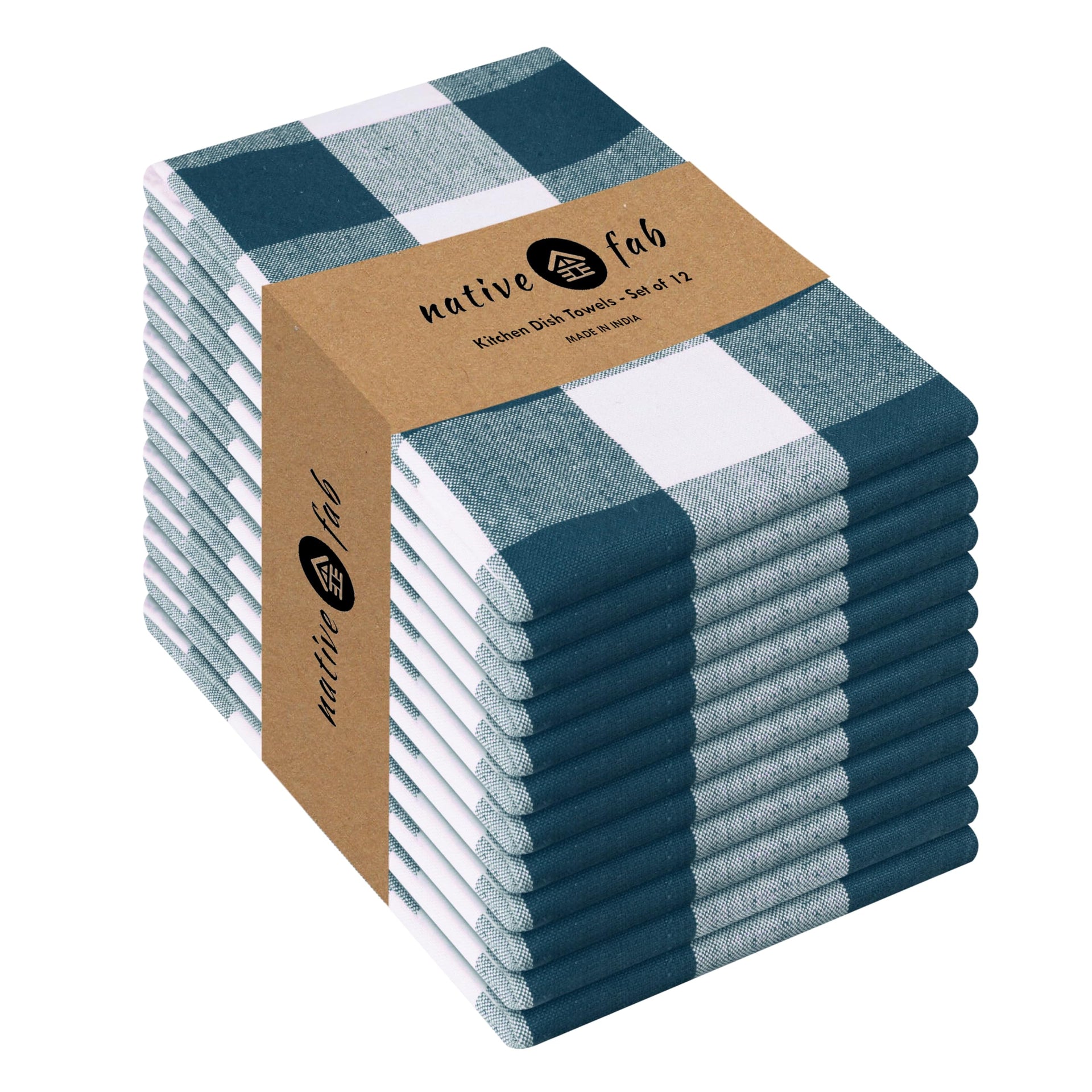 12 Pack Kitchen Towel with Hanging Loop 16x26 inches (12 Count)