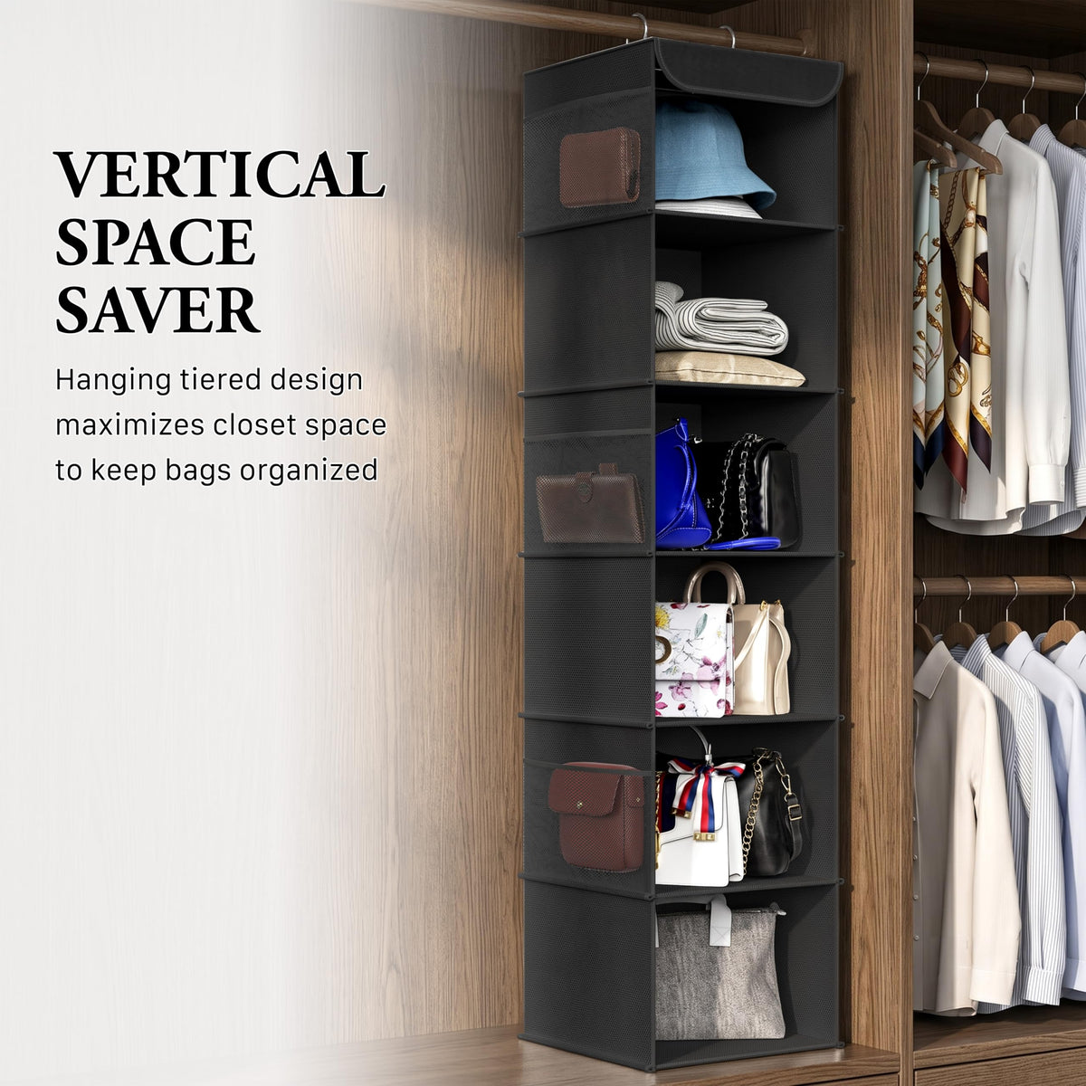 6 Shelf Hanging Closet Organizer (6 Count)