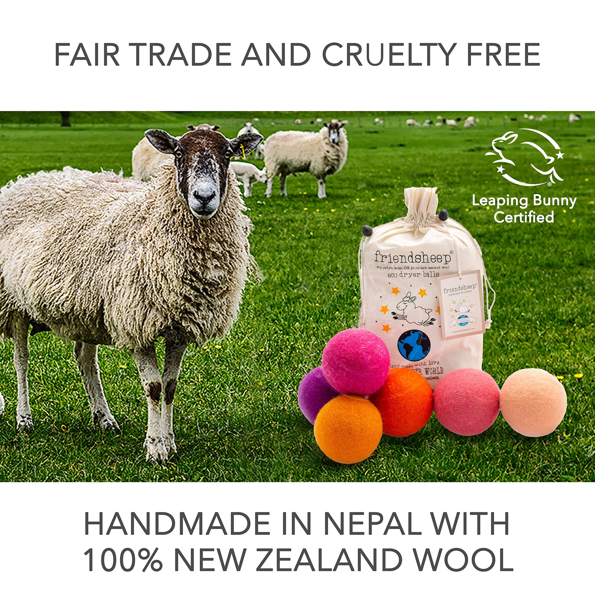 Wool Dryer Balls (6 Count)