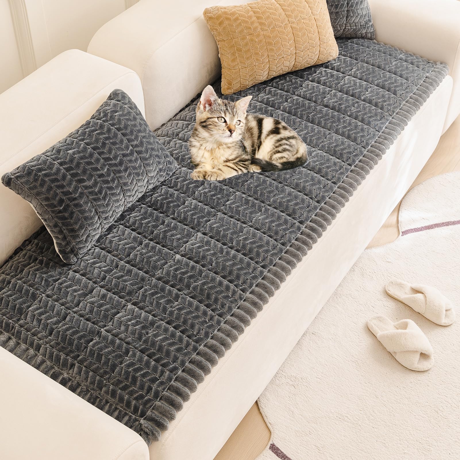 Pet Couch Cover Dogs Washable Sofa Protector Covers Non Slip Fuzzy Dog Mat