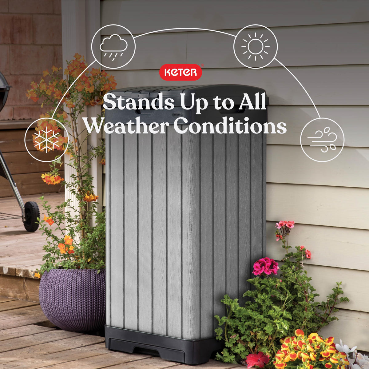 Darwin Outdoor Trash Can